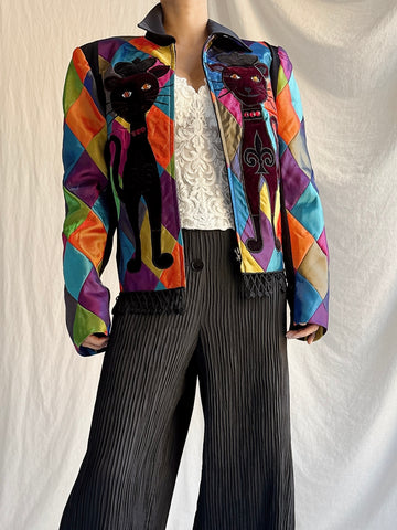 Vintage Kyoko Higa Paris Cat Jacket - FR 40 M