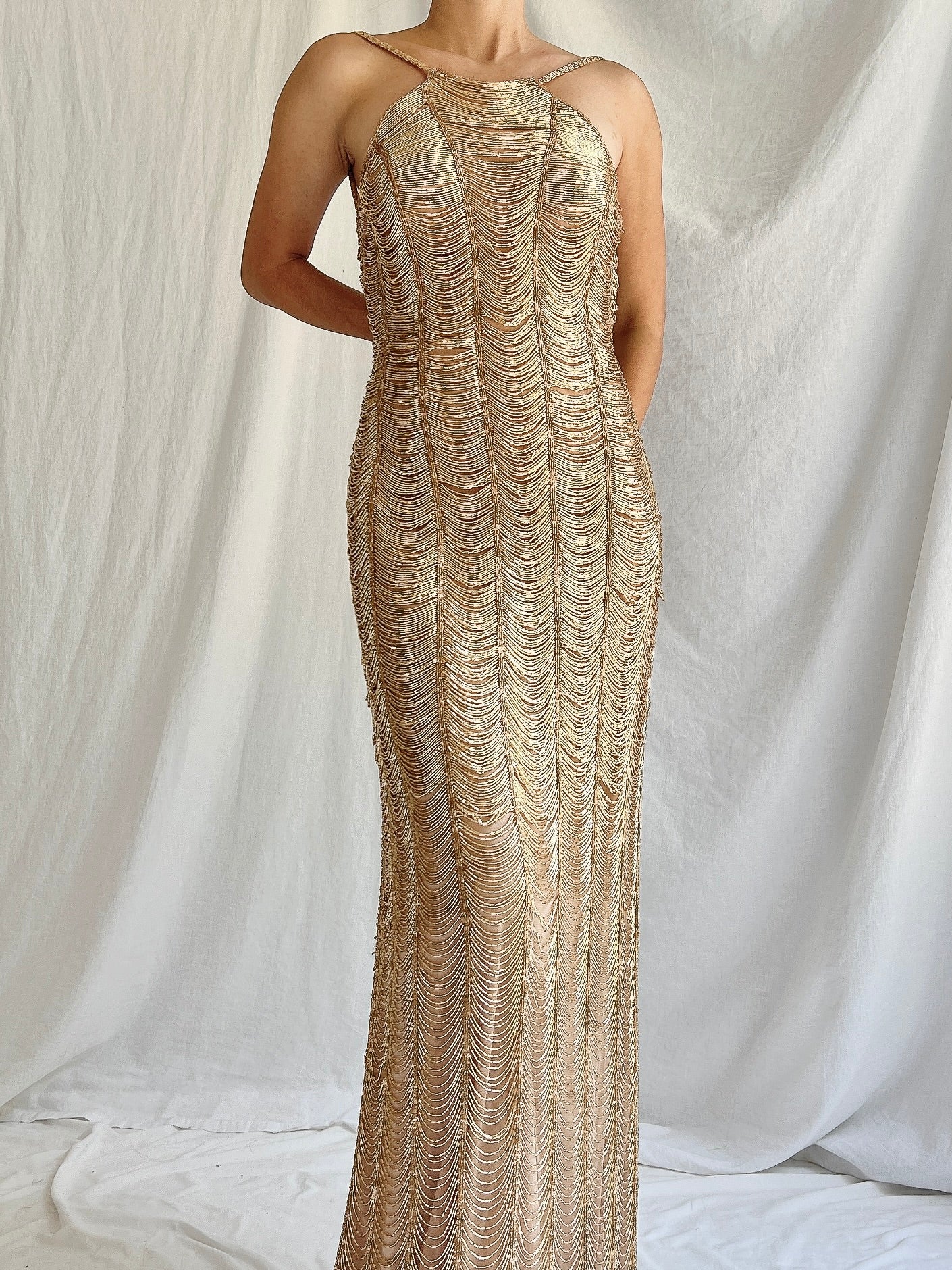 00s Sequins Gown - S