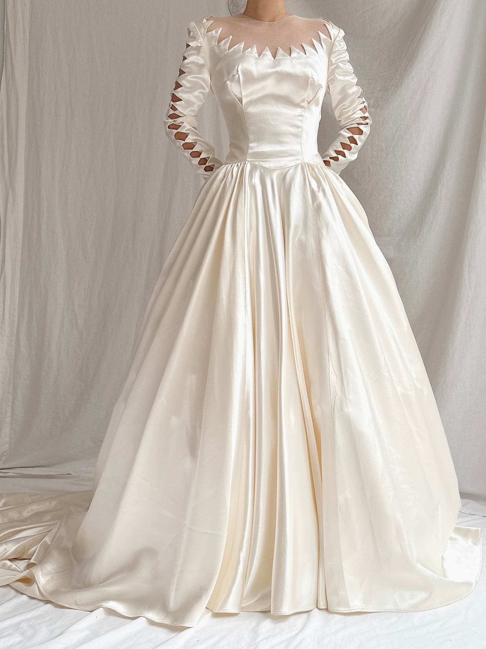 1950s Candlelight Satin Gown - XS/S