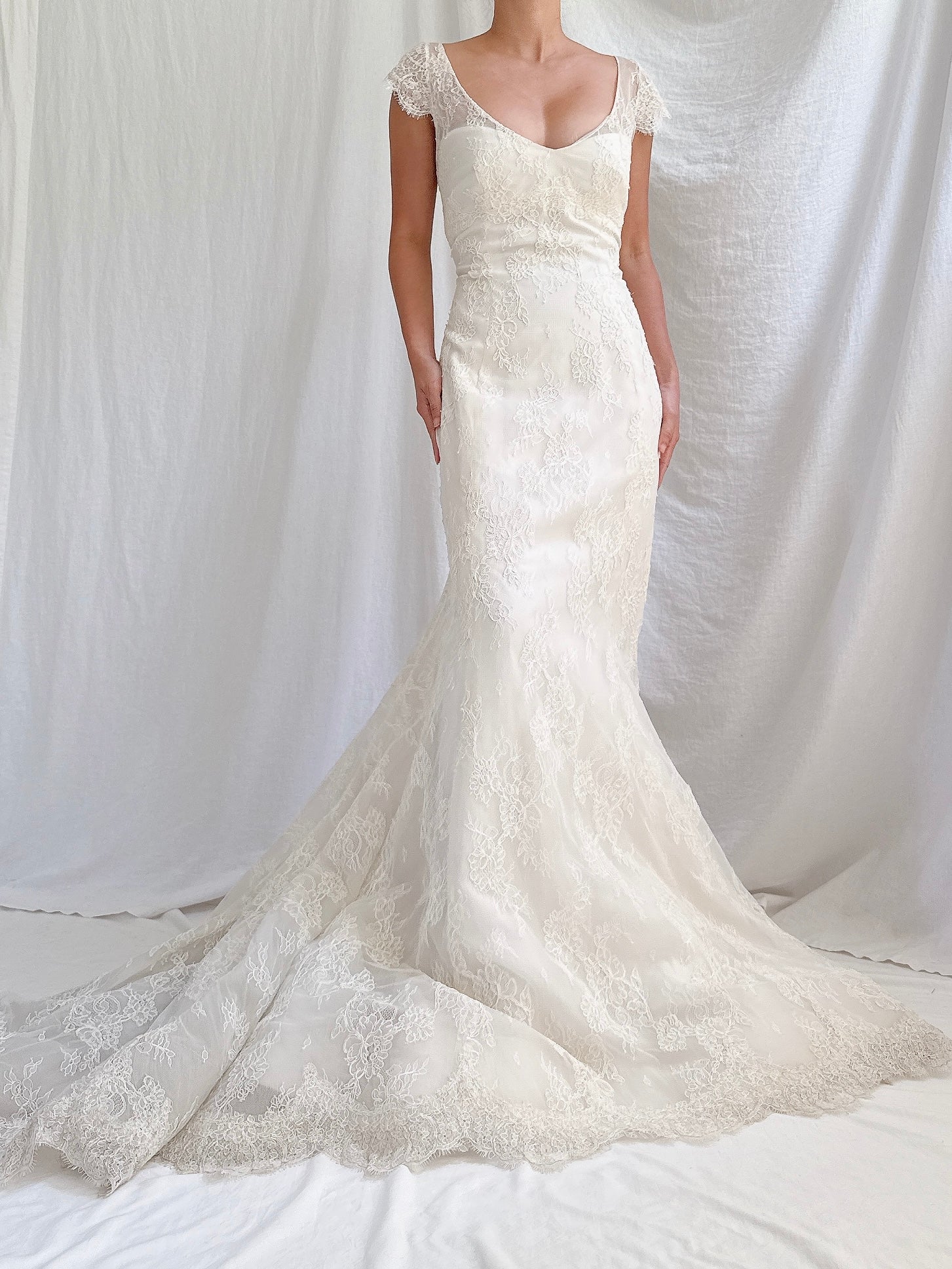Vintage Liancarlo Couture Lace Dress - M 8