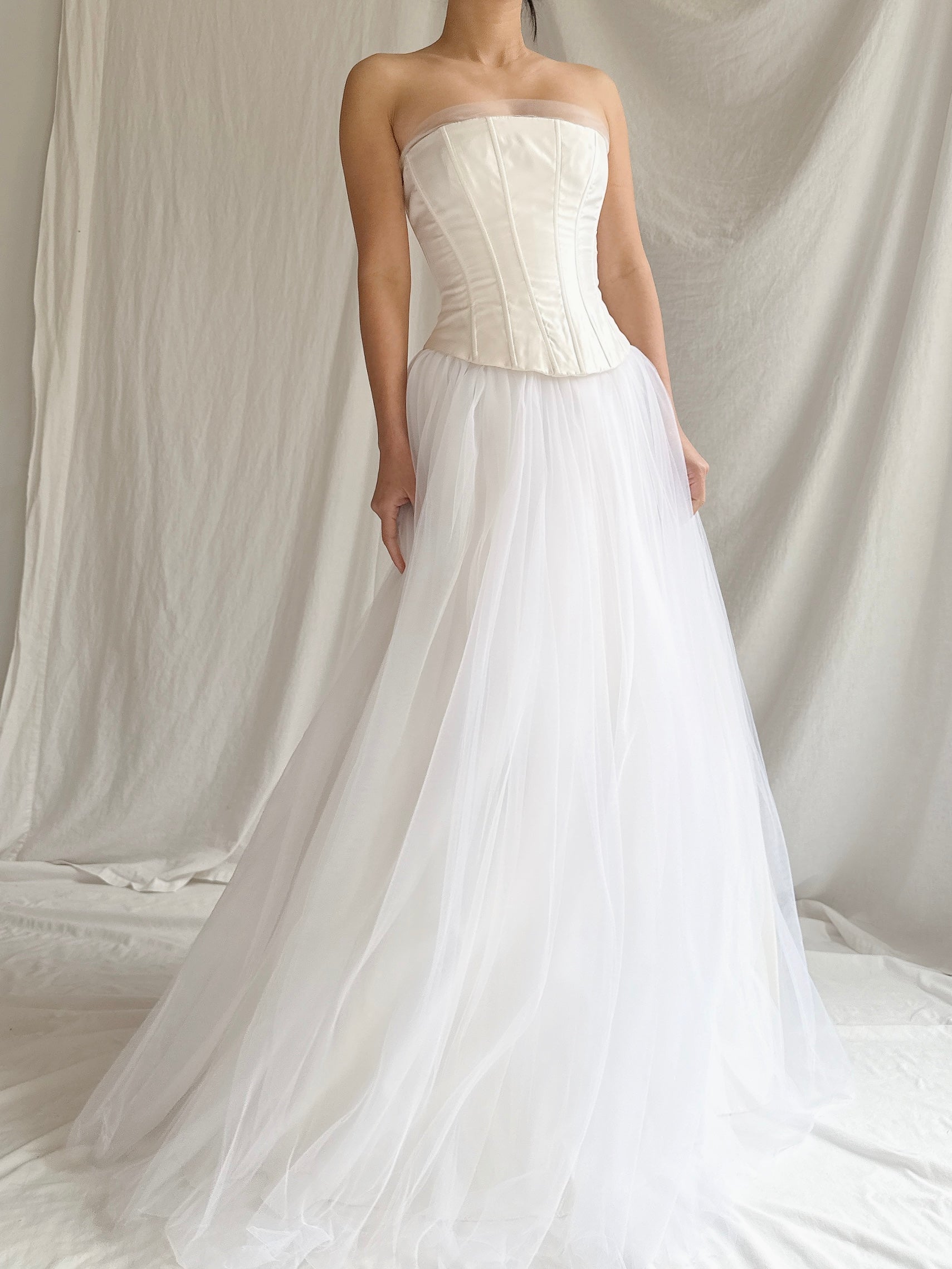 Vintage Gunne Sax Strapless Tulle Gown - XS/2