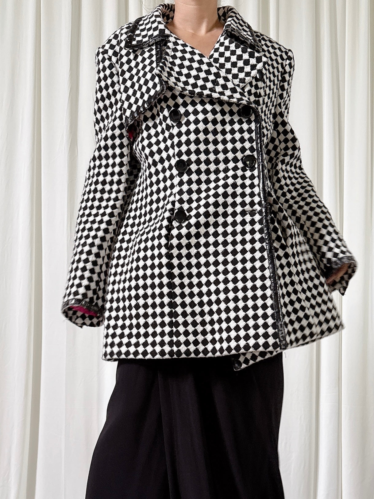 Vintage Solva Checkered Jacket - Size 44