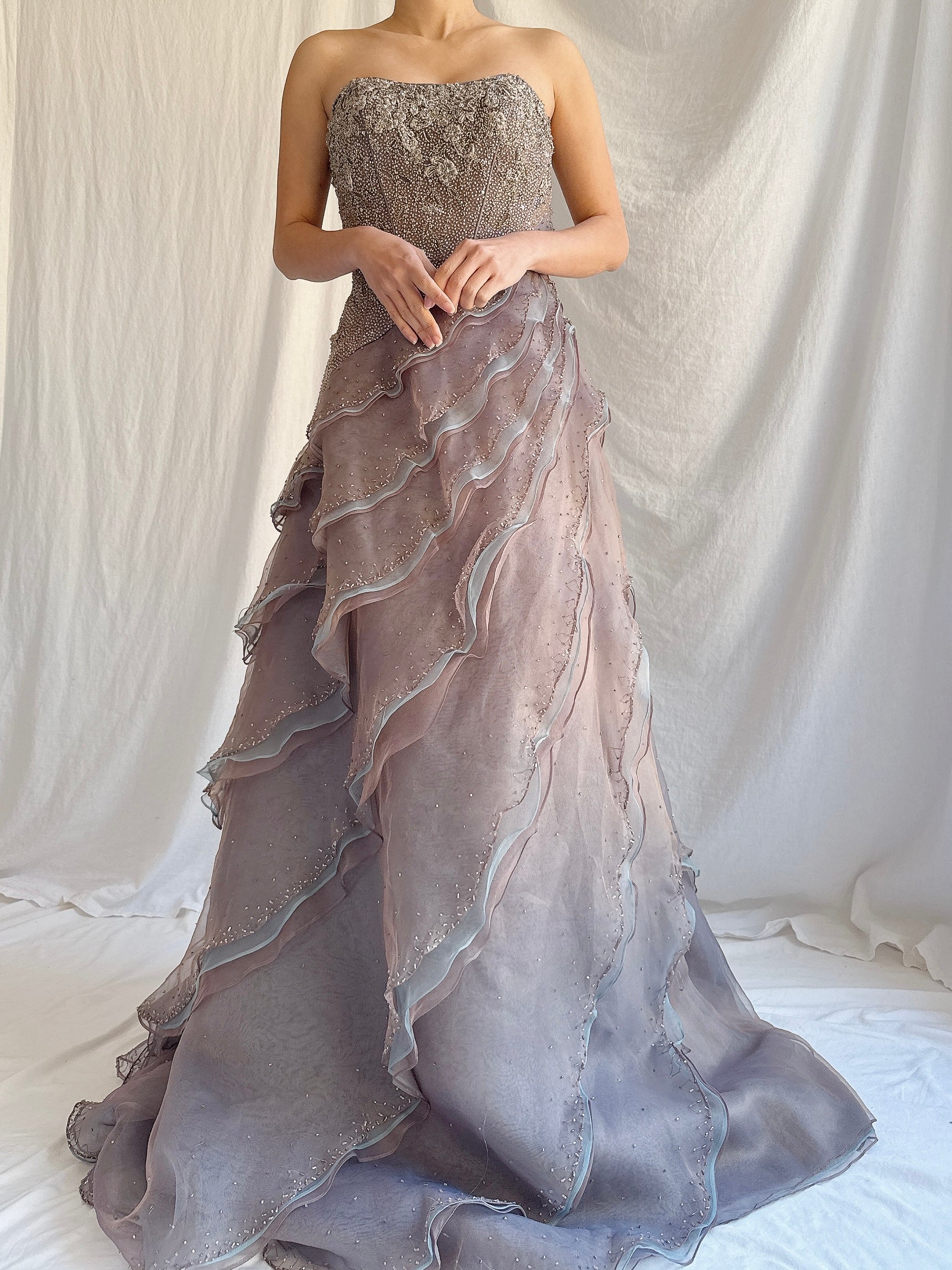 1990s Ysa Makino Organza Dress - M/8