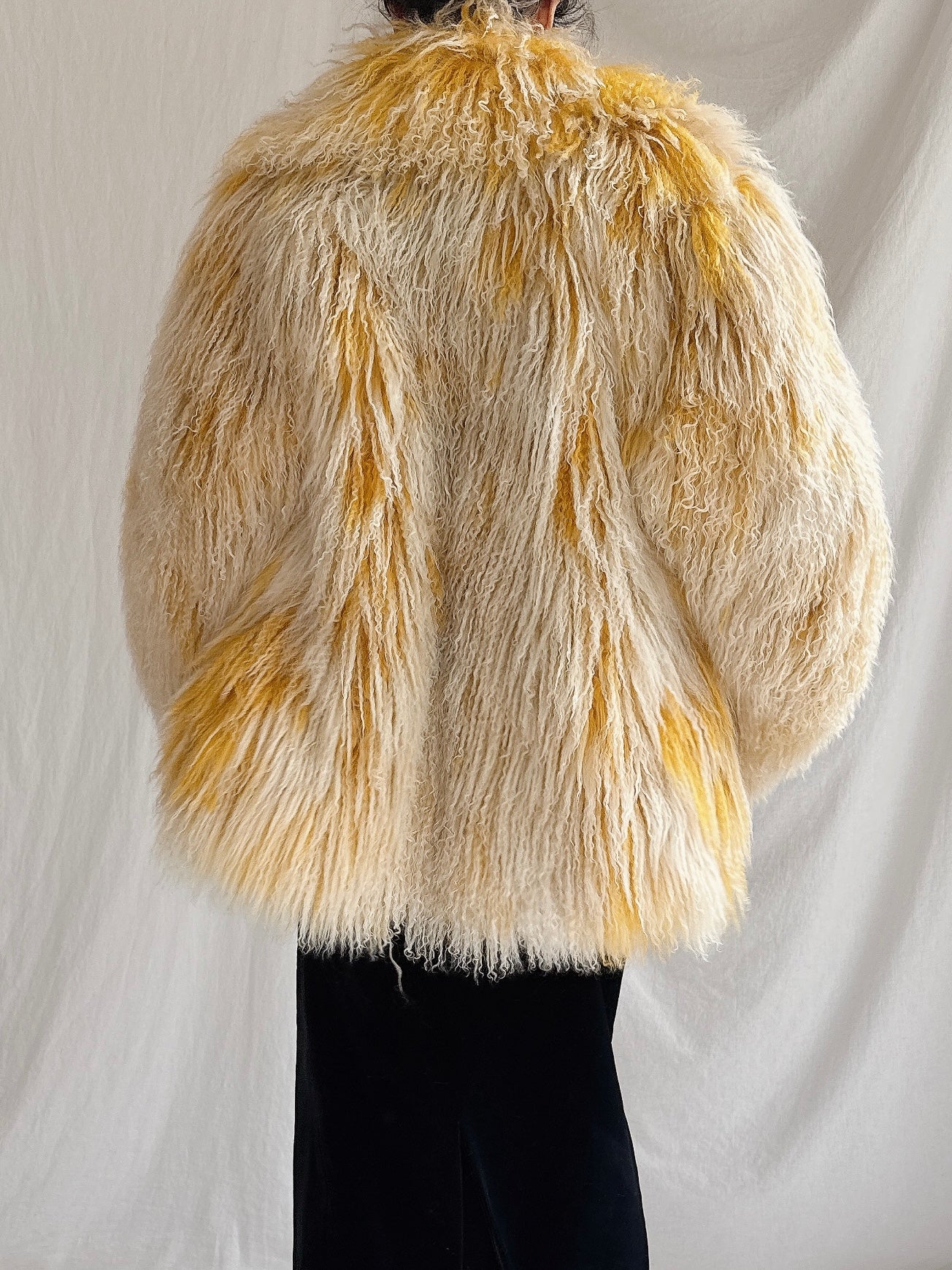 Vintage Mongolian Sheared Coat - M