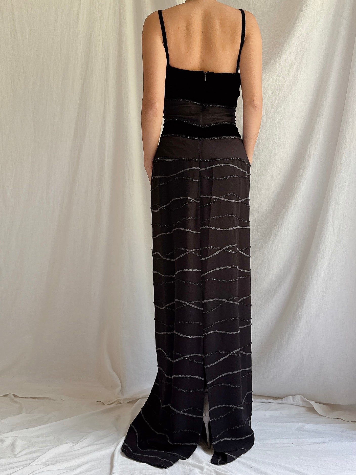 Vintage Floranna Italy Silk and Rayon Gown - IT 44
