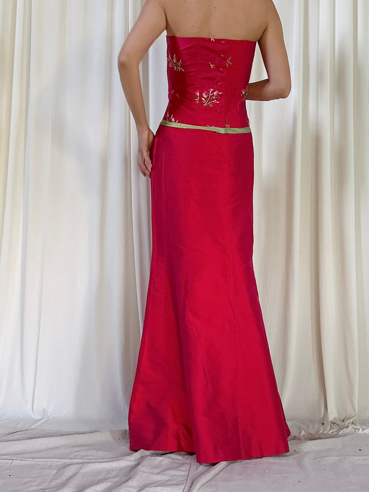 Vintage Claire Model 2 Piece Silk Set - Size 44