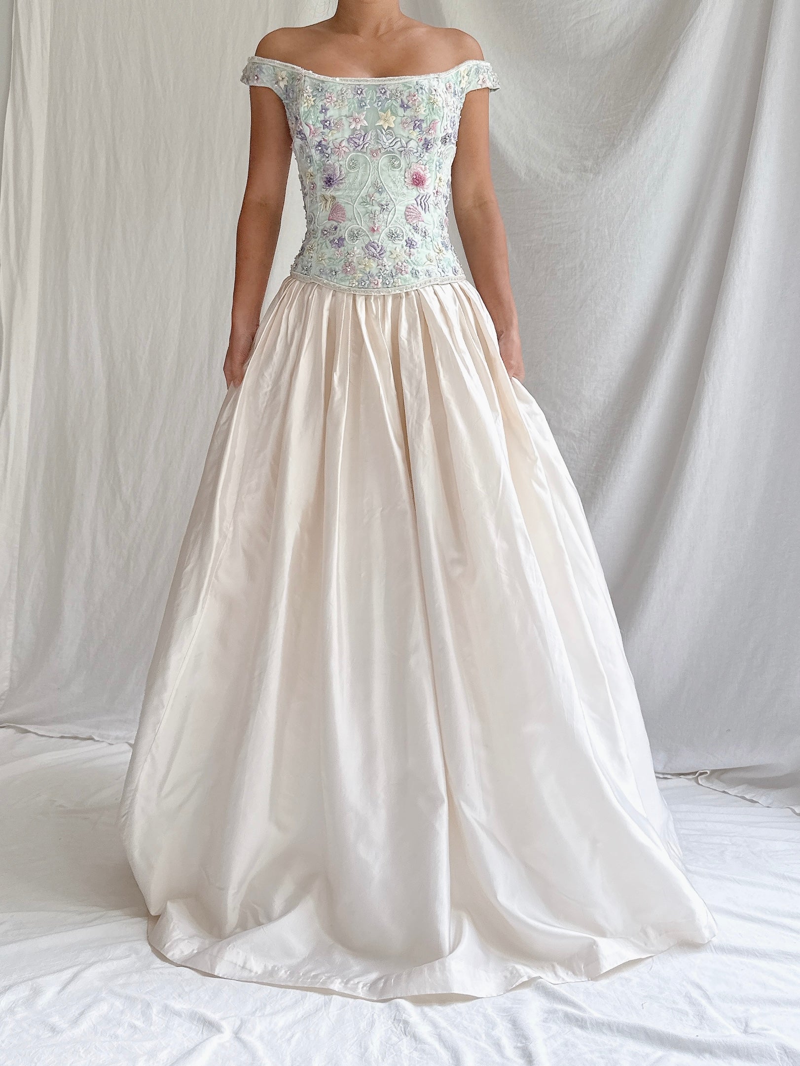 Vintage Bellville Sassoon Bustier and Silk Skirt - M/L UK14/16