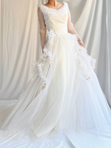 1950s Layered Tulle Dress - XS