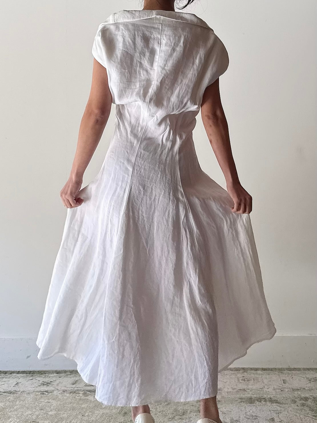 Vintage Annette Rostel Linen Dress - FR44