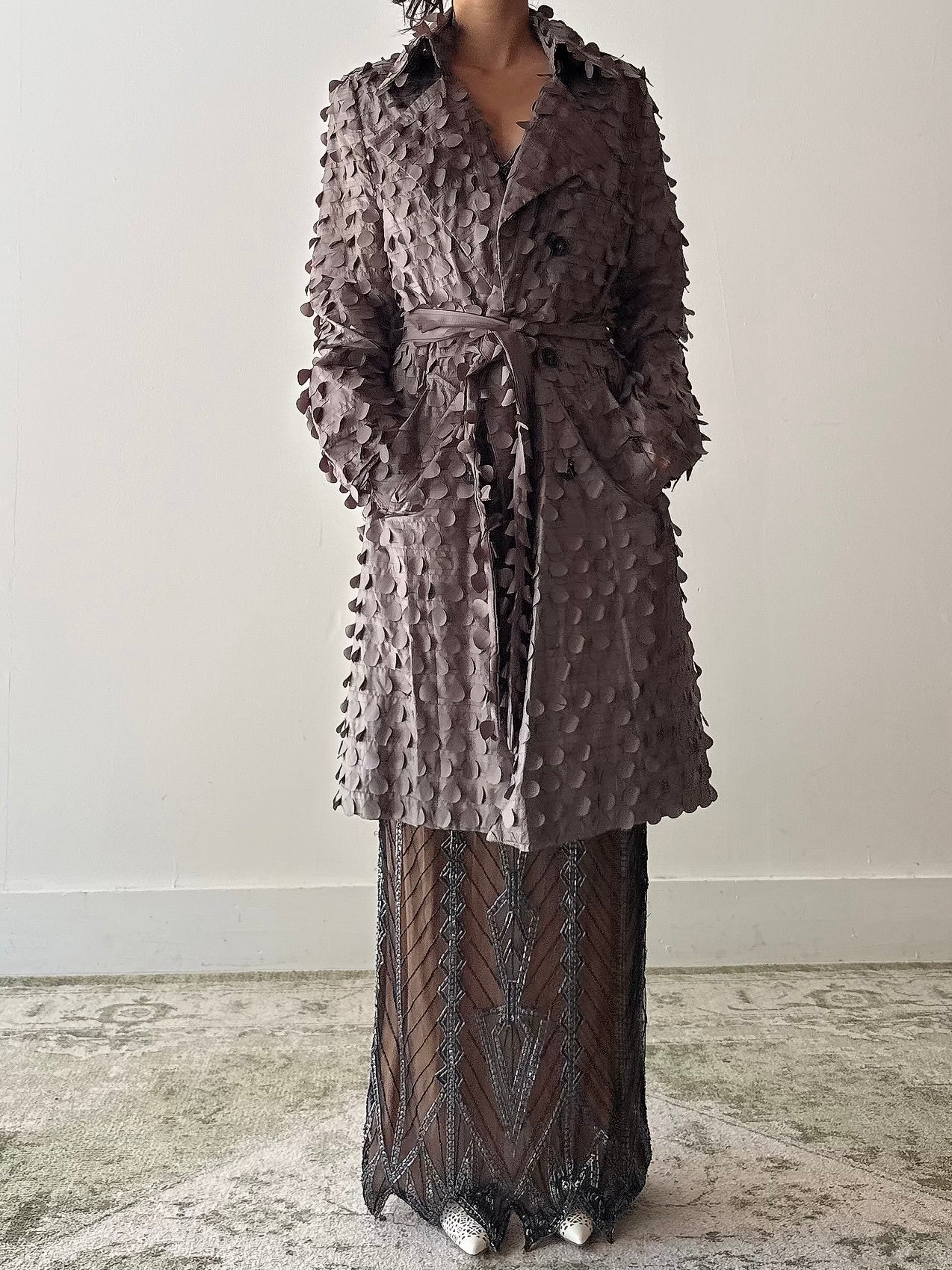 Vintage Cottonade Taffeta Jacket - FR38
