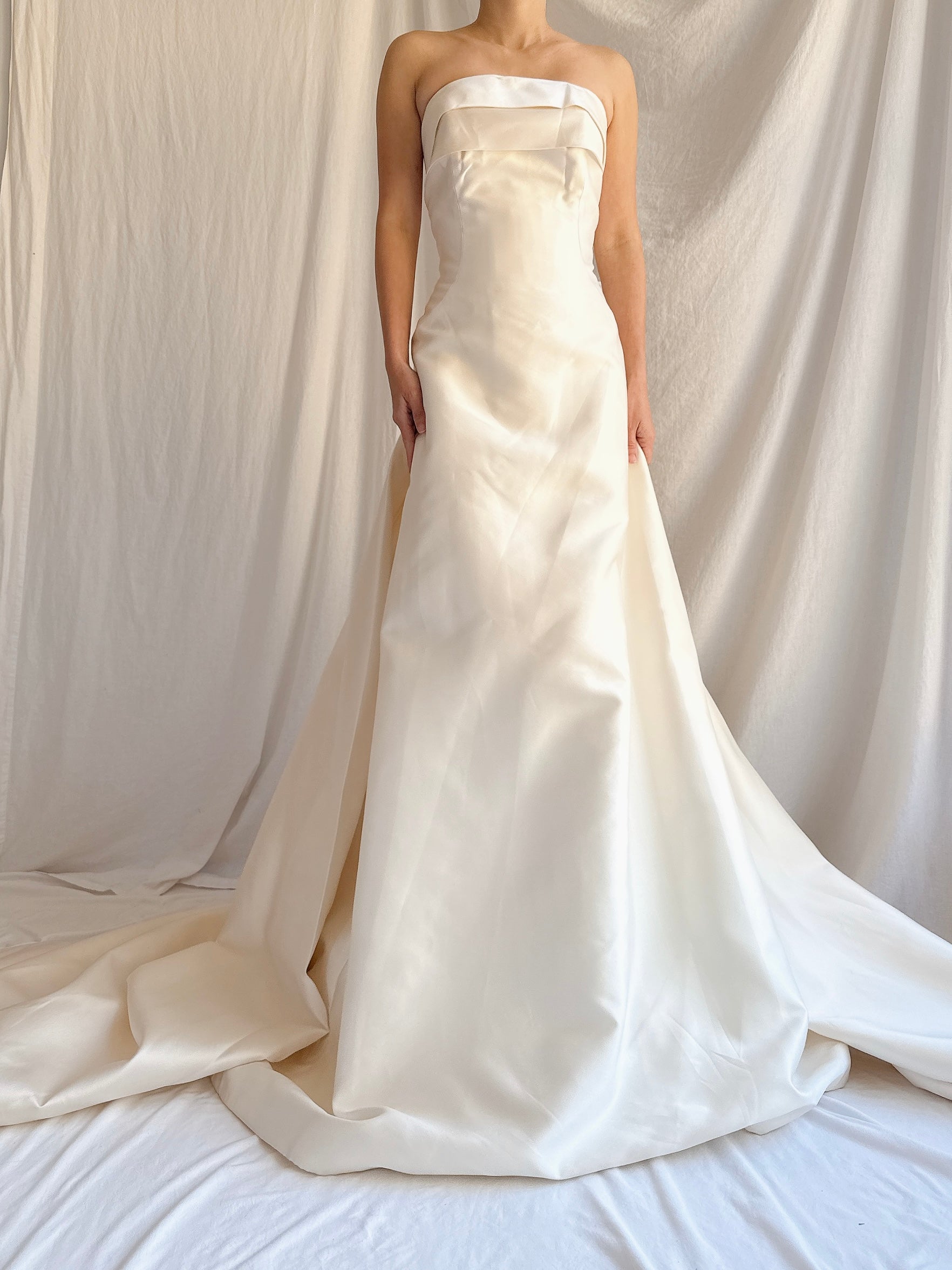 Vintage Pronovias Barcelona Gown with Train - M/US 8