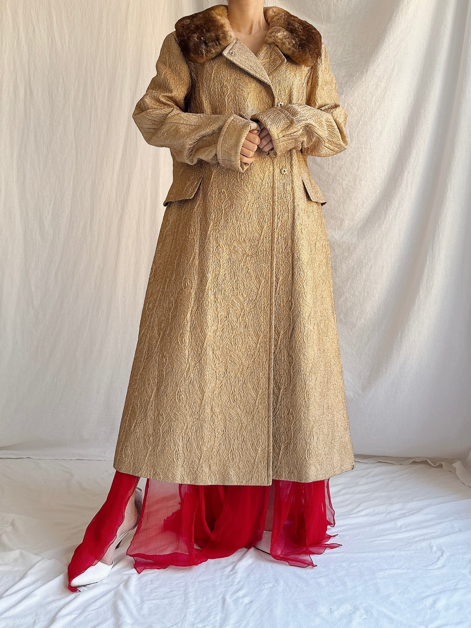 Vintage Alberta Ferretti Lame’ Coat - M