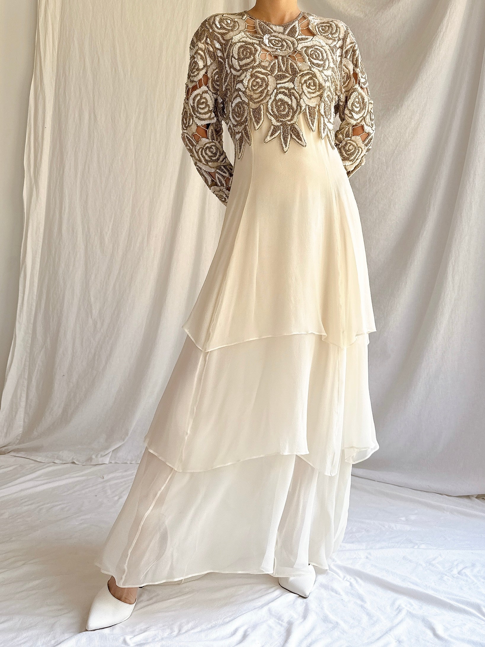 1980s Naeem Khan Silk Gown - S/M