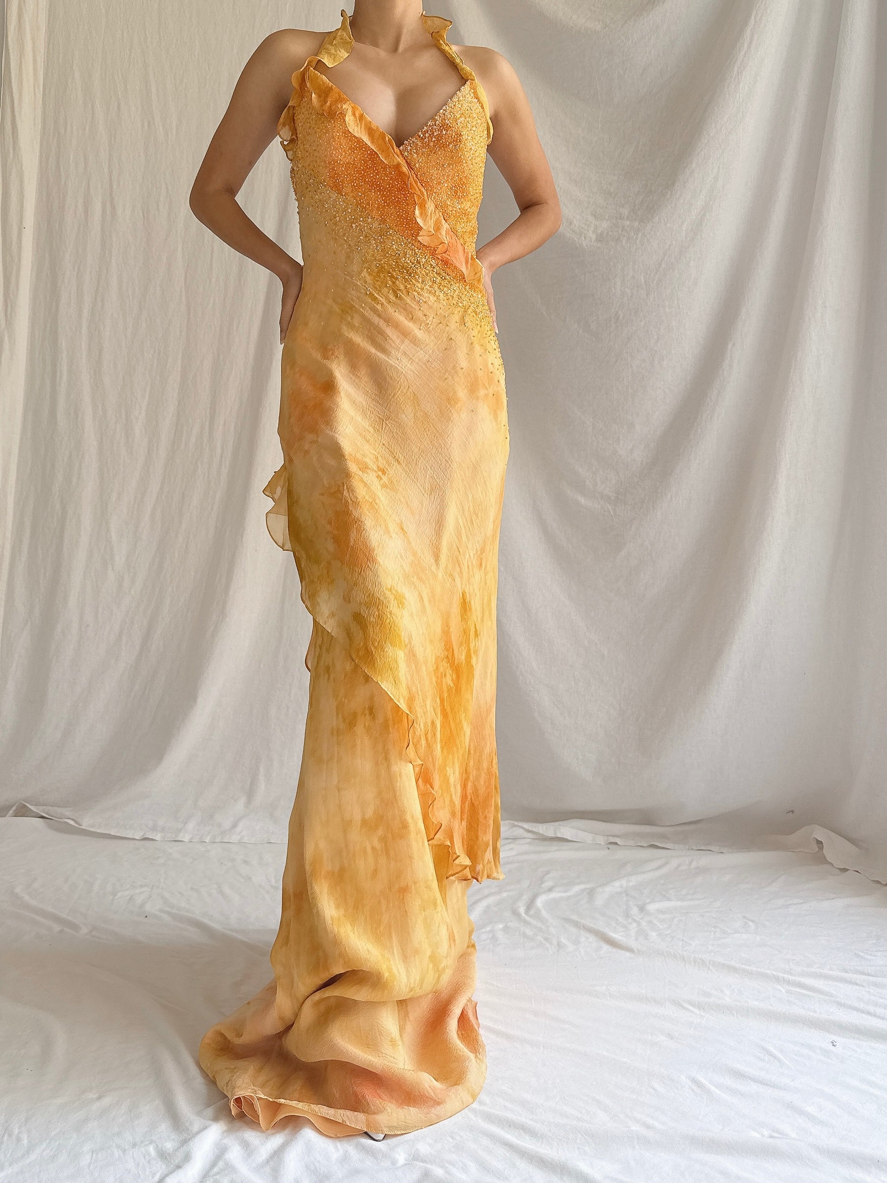 Vintage Silk YSA Makino Gown - M