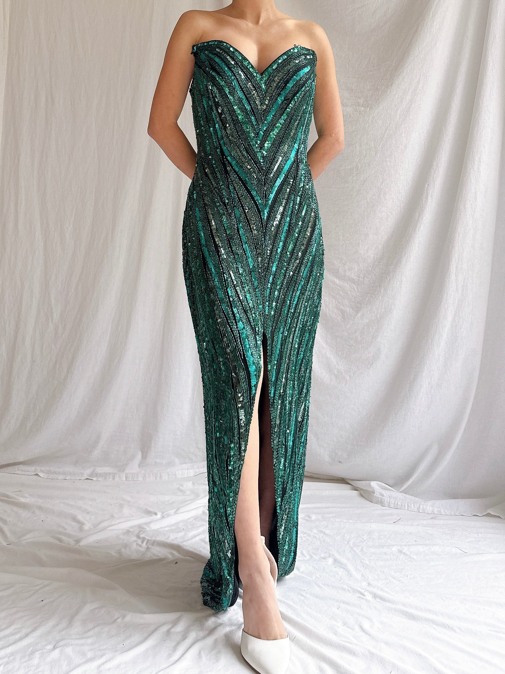 1990s Bob Mackie Sequin Dress - S/6