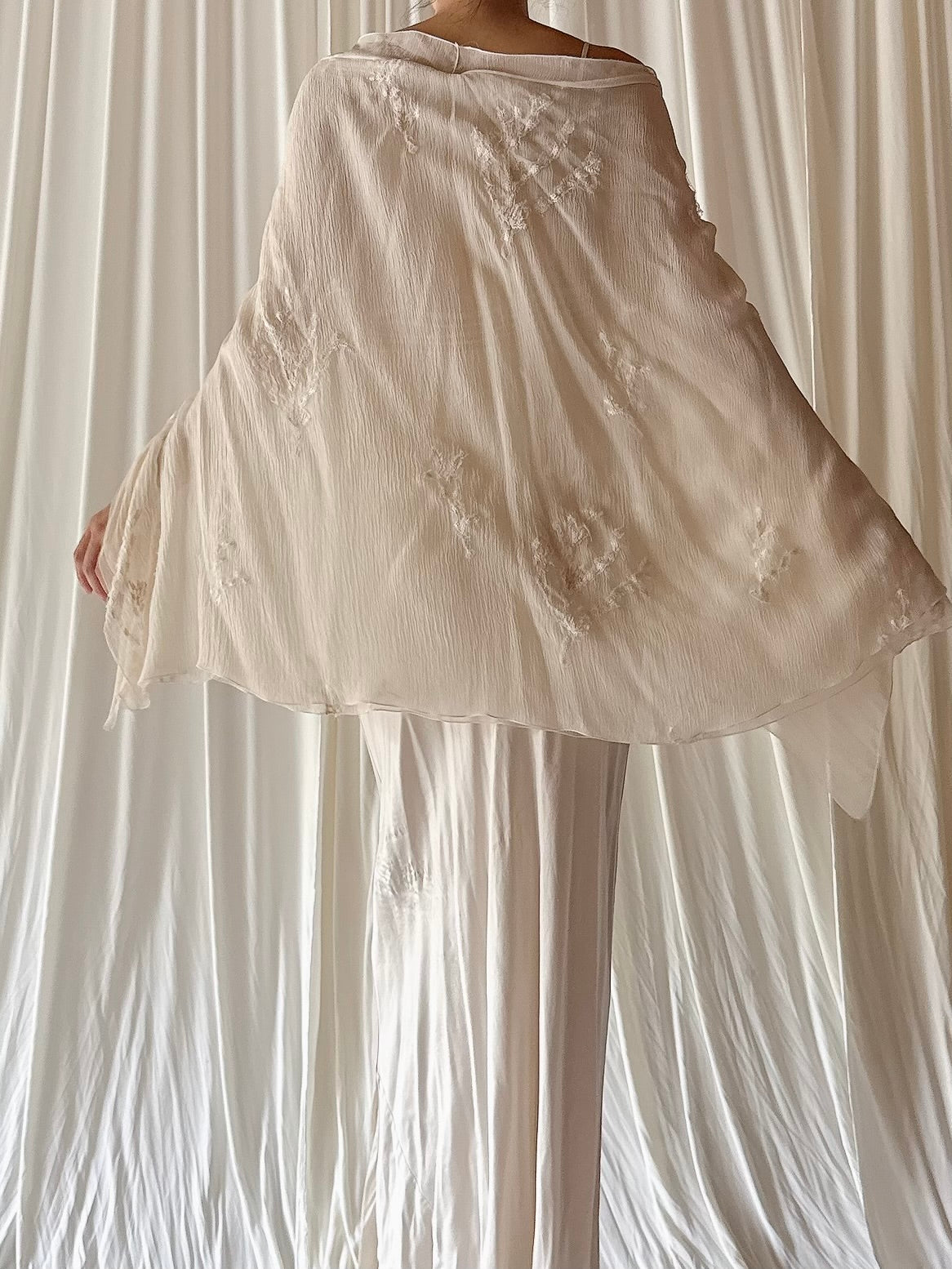 Vintage Silk Cape/Skirt - OSFM