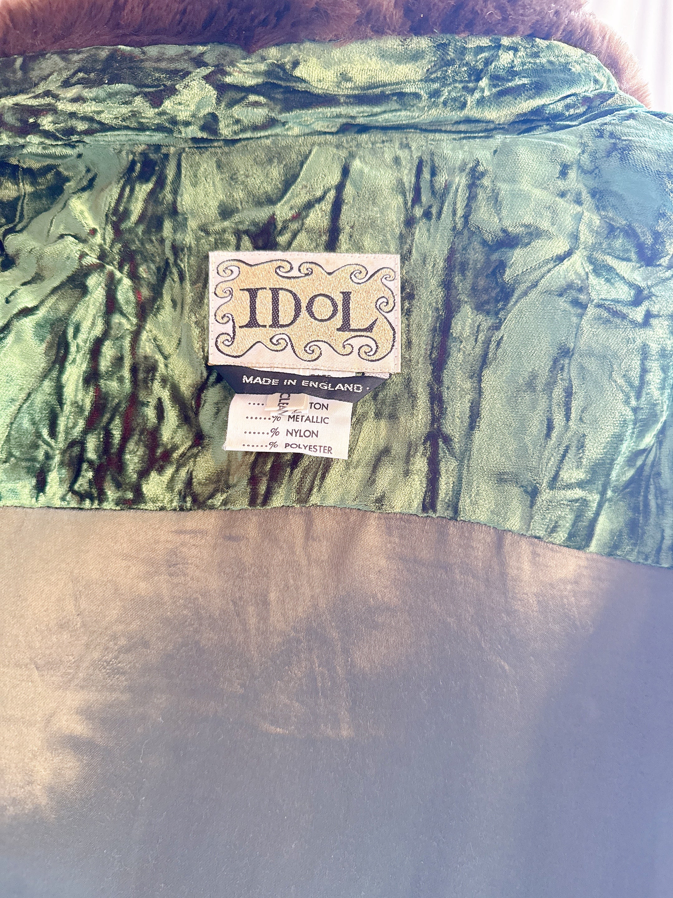 Vintage IDOL UK Crushed Velvet Trousers - S