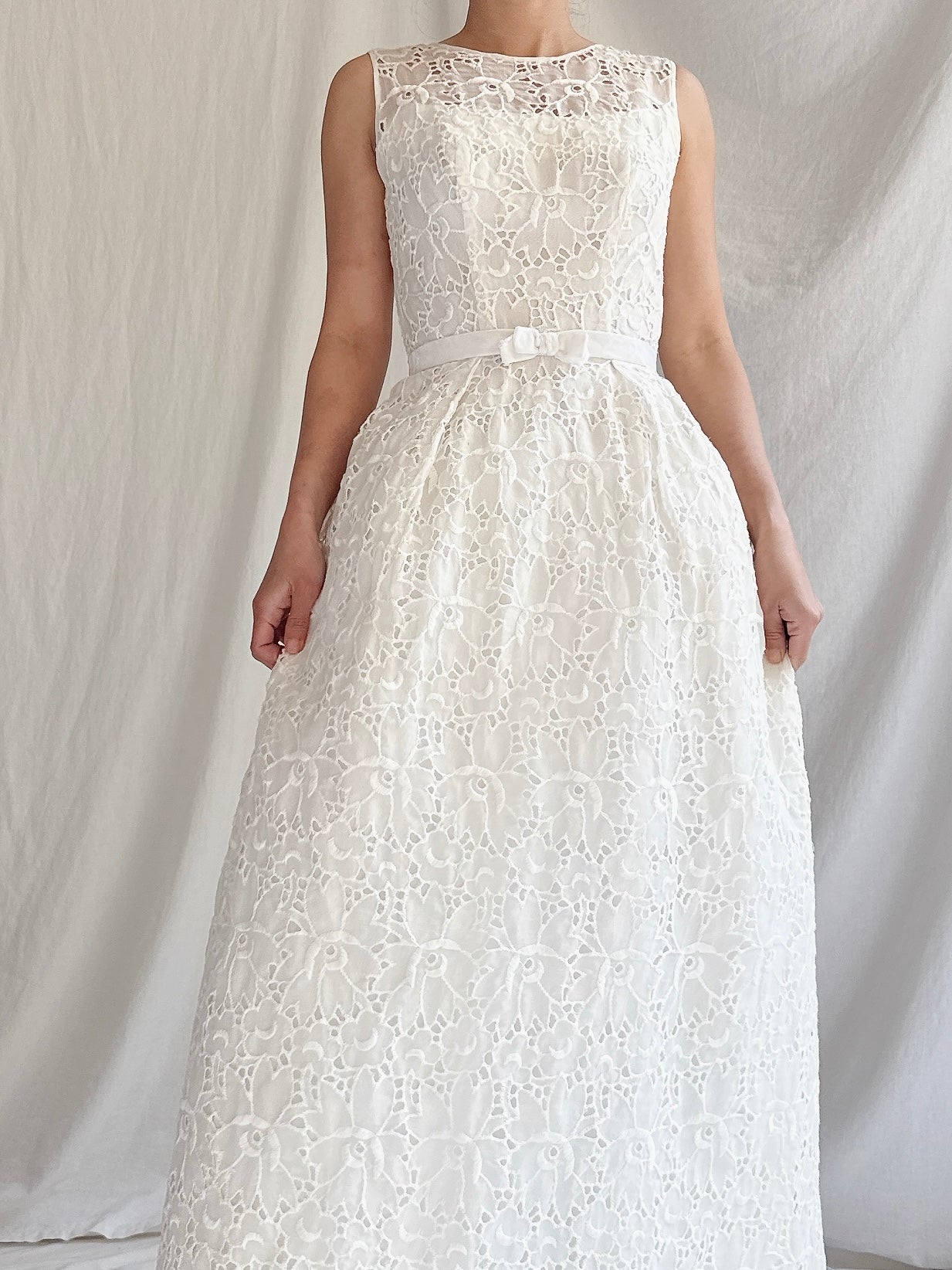 1960s Organza Cutout Gown - XXS