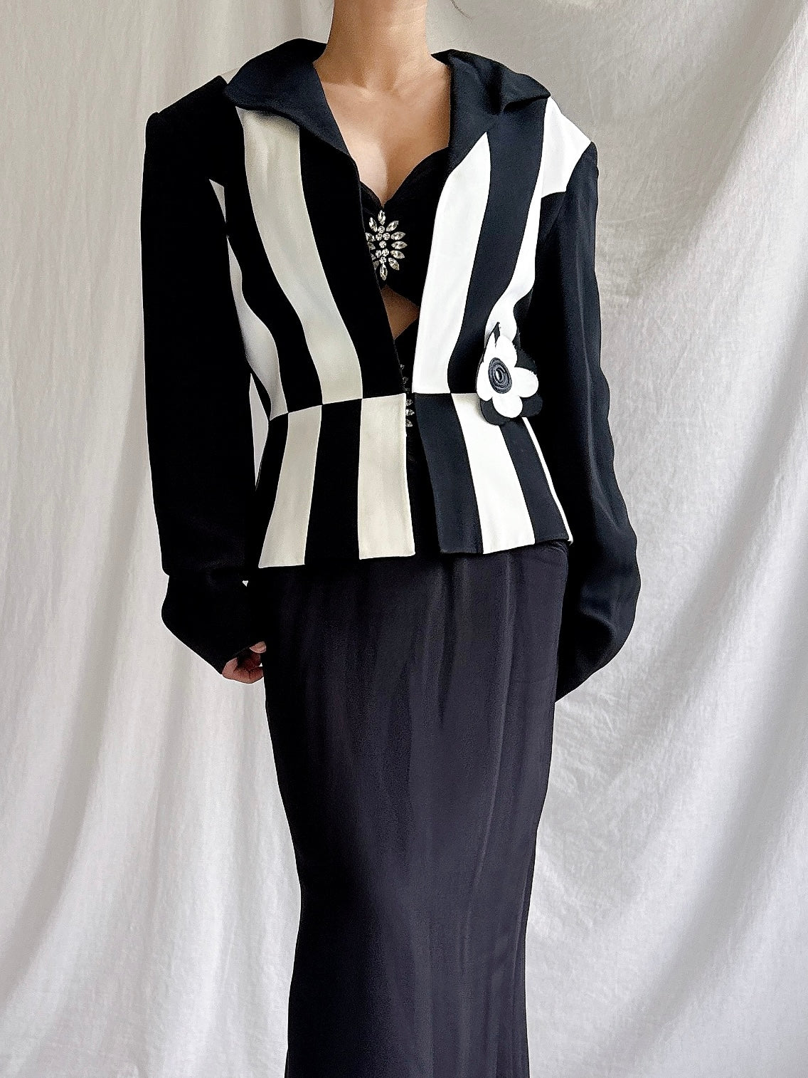 Vintage Alliage Paris Striped Jacket - M/42