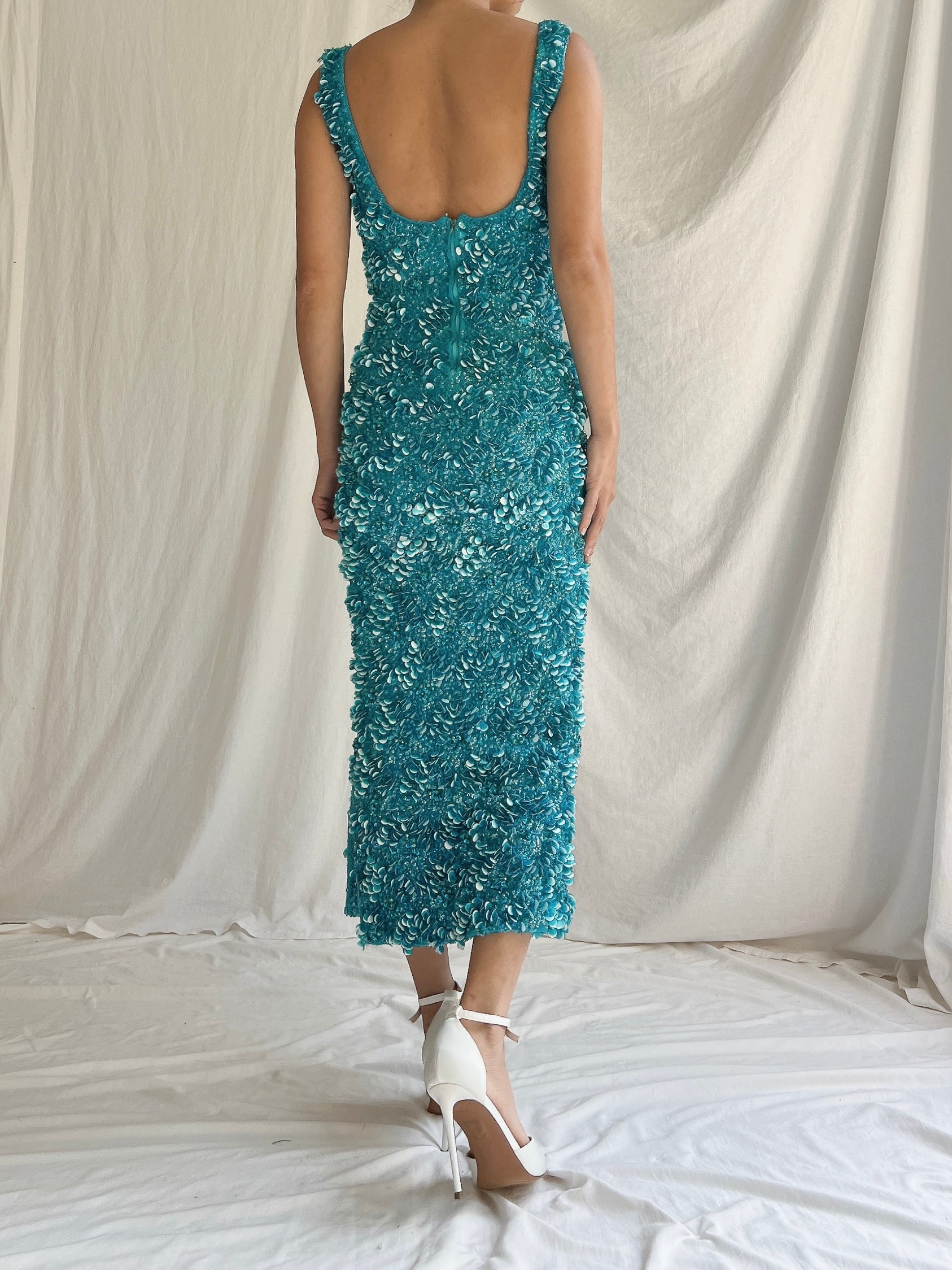 1960s Sequins Dress - S