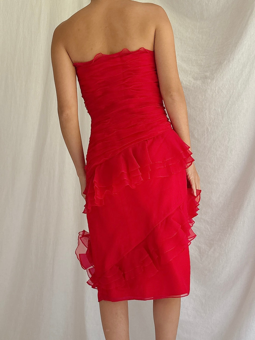 Vintage Silk Organza Dress - M/8