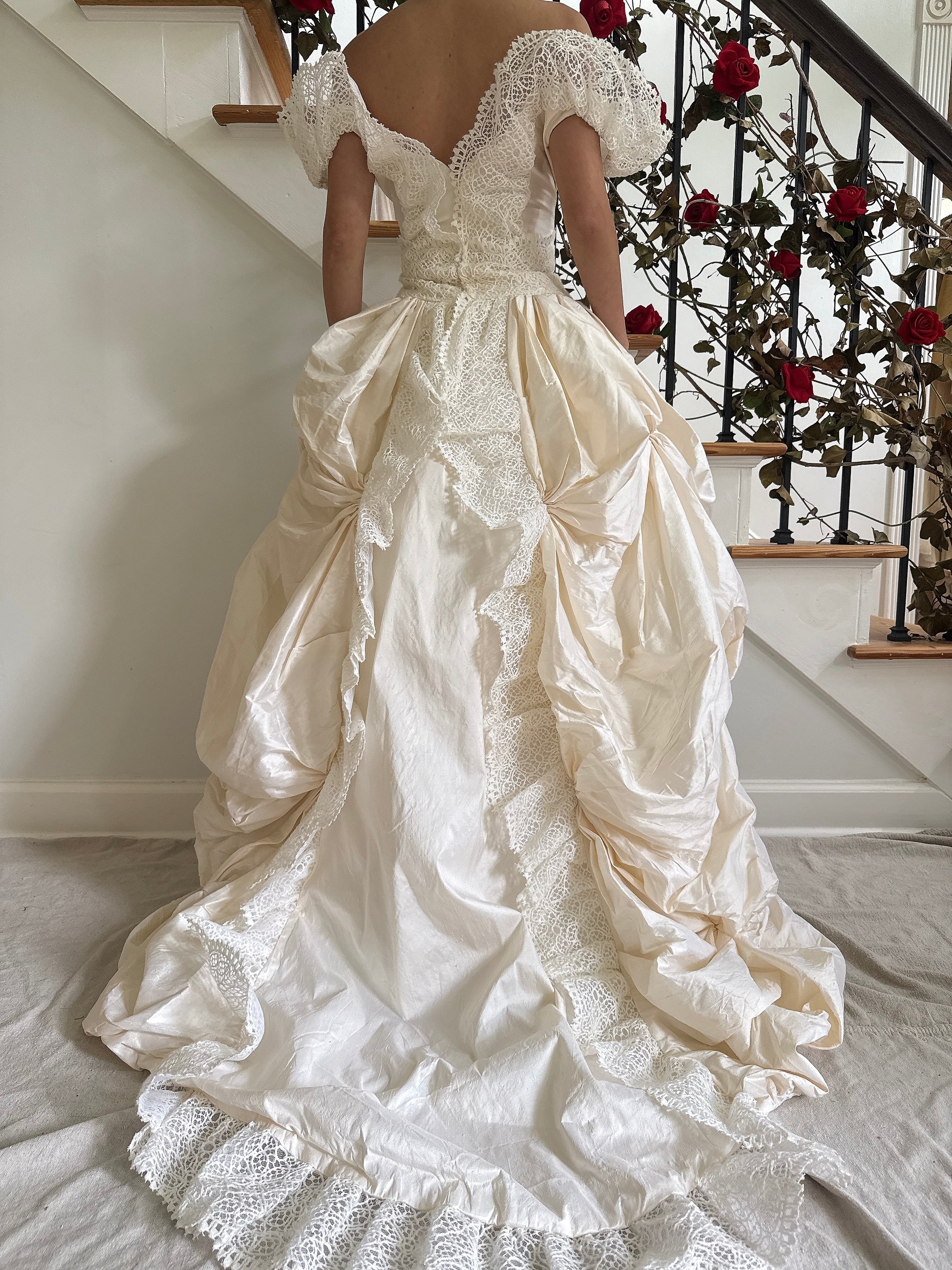 Vintage Nicole Legroux Silk Gown - M/6/8