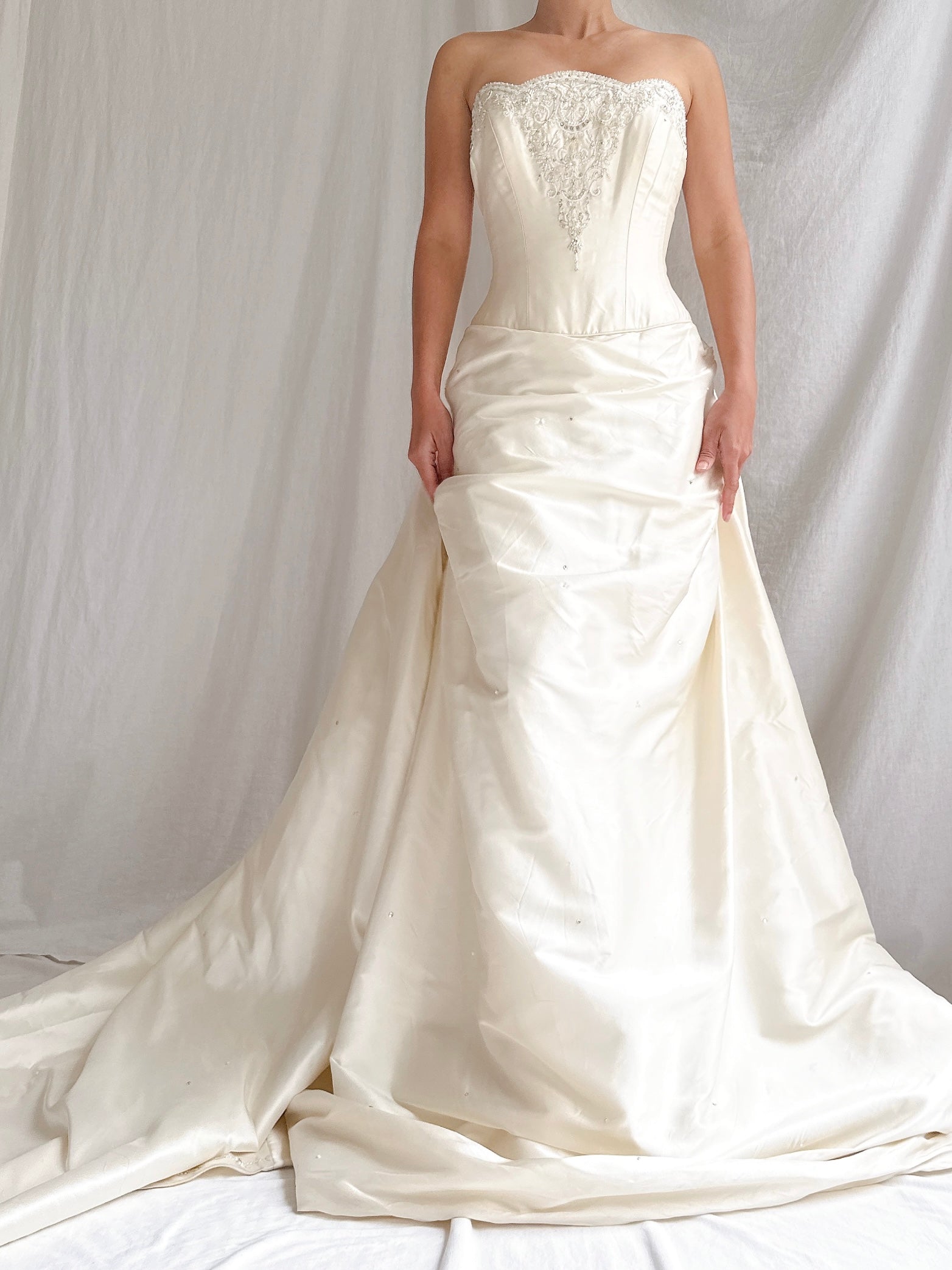 1990s Silk Corset Gown - S-M/4-8