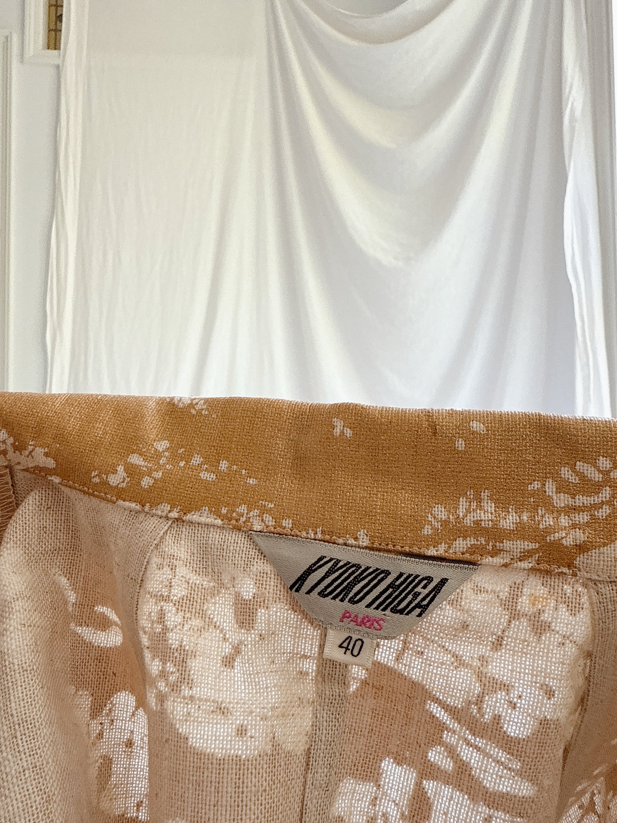 Vintage Kyoko Higa Linen 2-Piece Set - FR 40