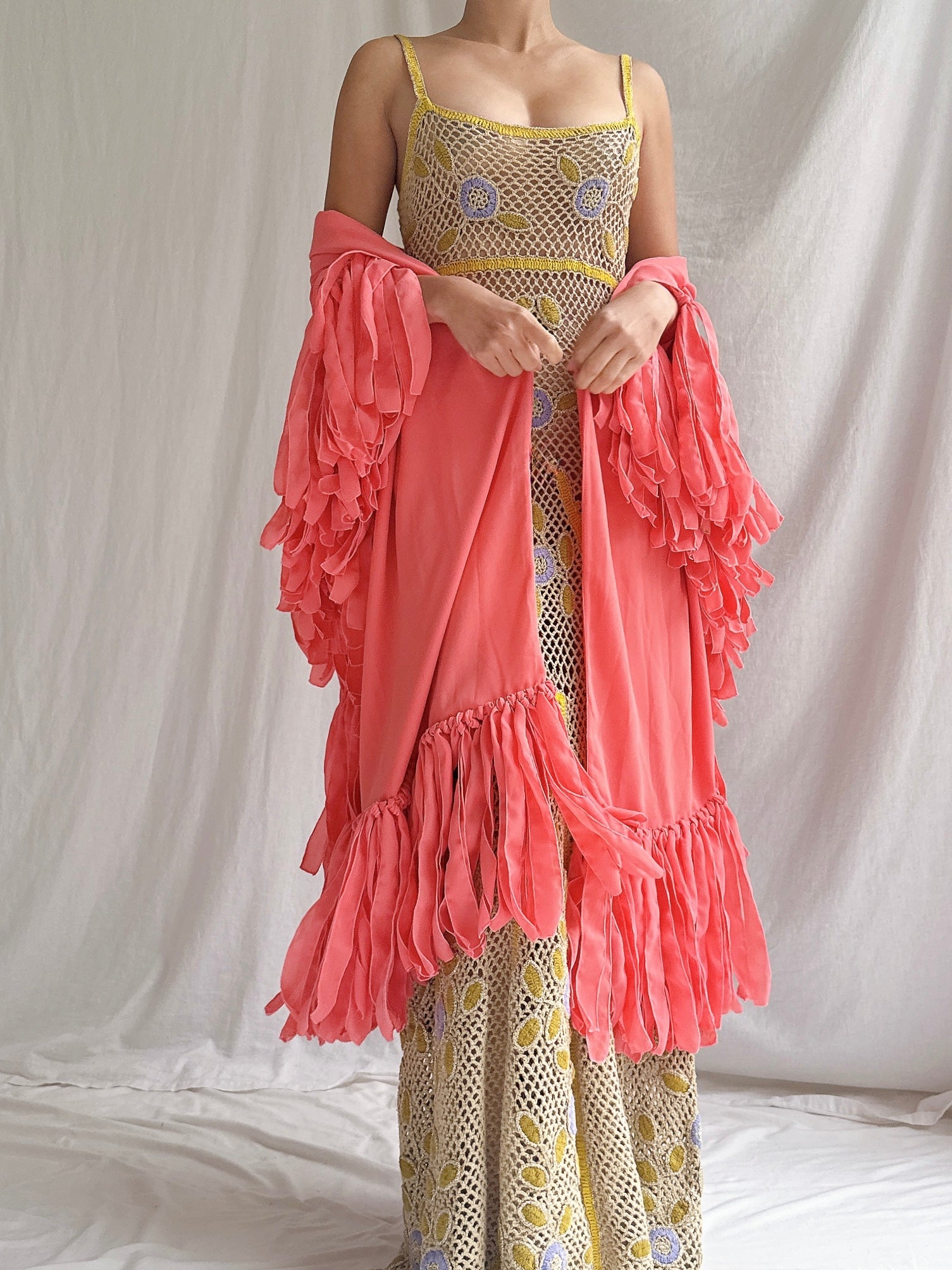 Vintage Chiffon Wrap - OSFM