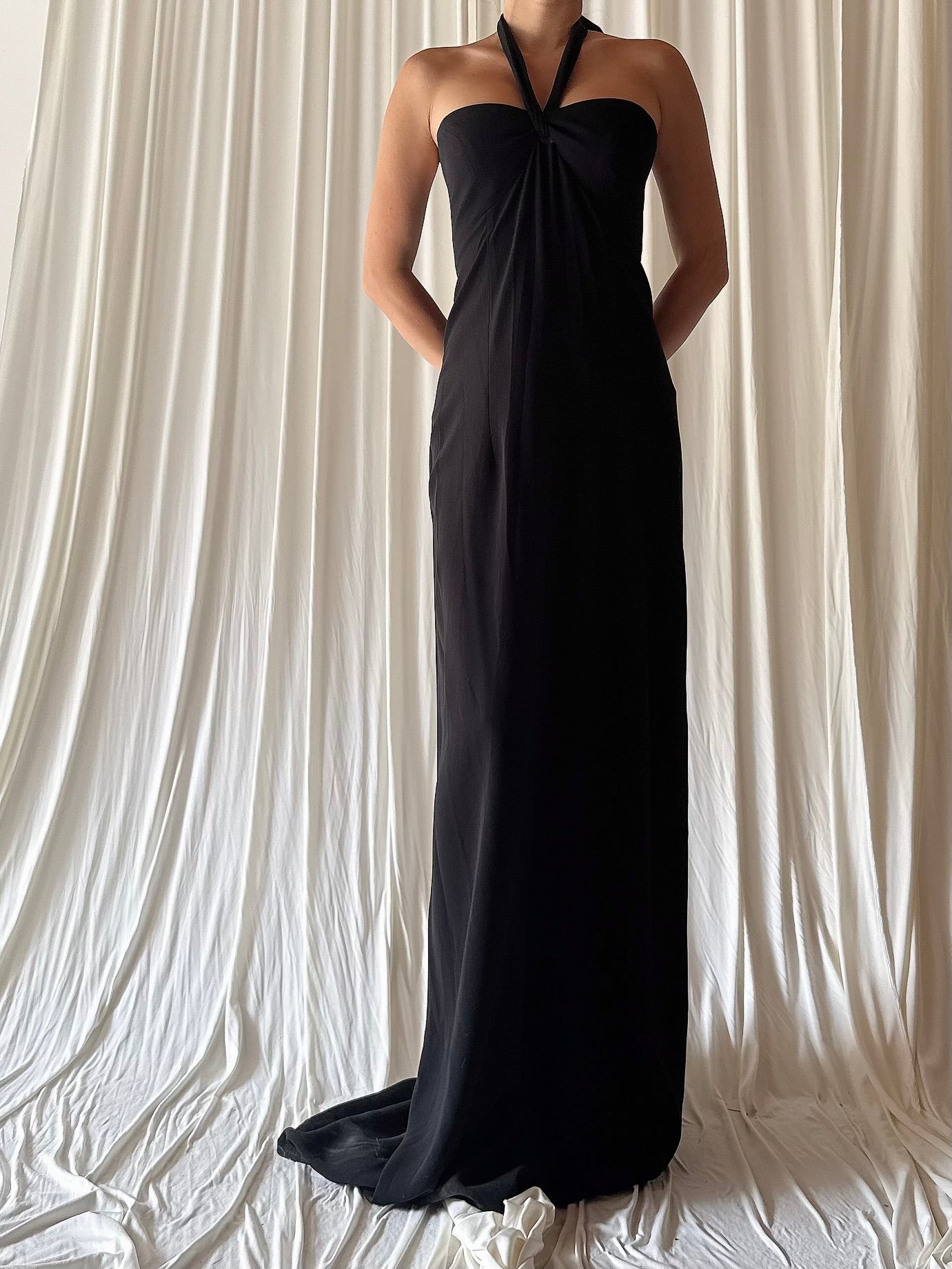 Vintage Petrovich and Robinson Rayon Gown - FR 38