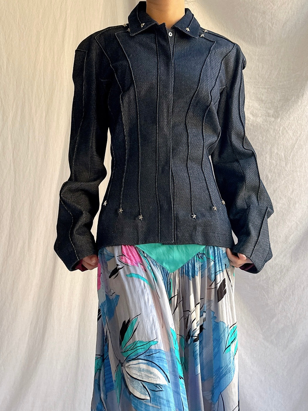 Vintage Mugler Denim Jacket - IT42/US 6/8