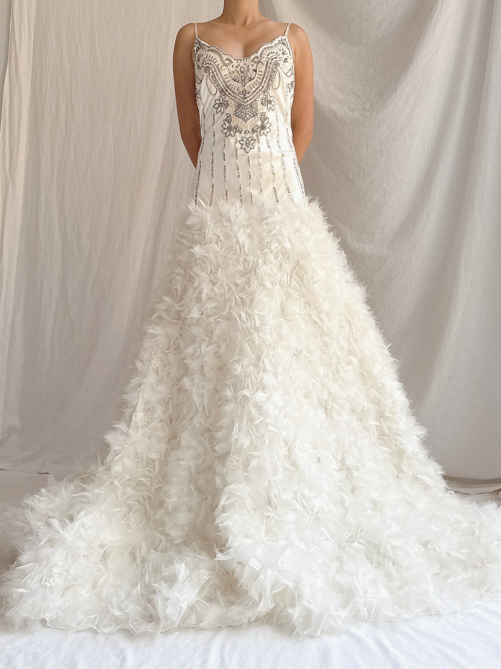 Vintage Sue Wong Ruffled Gown - M/8