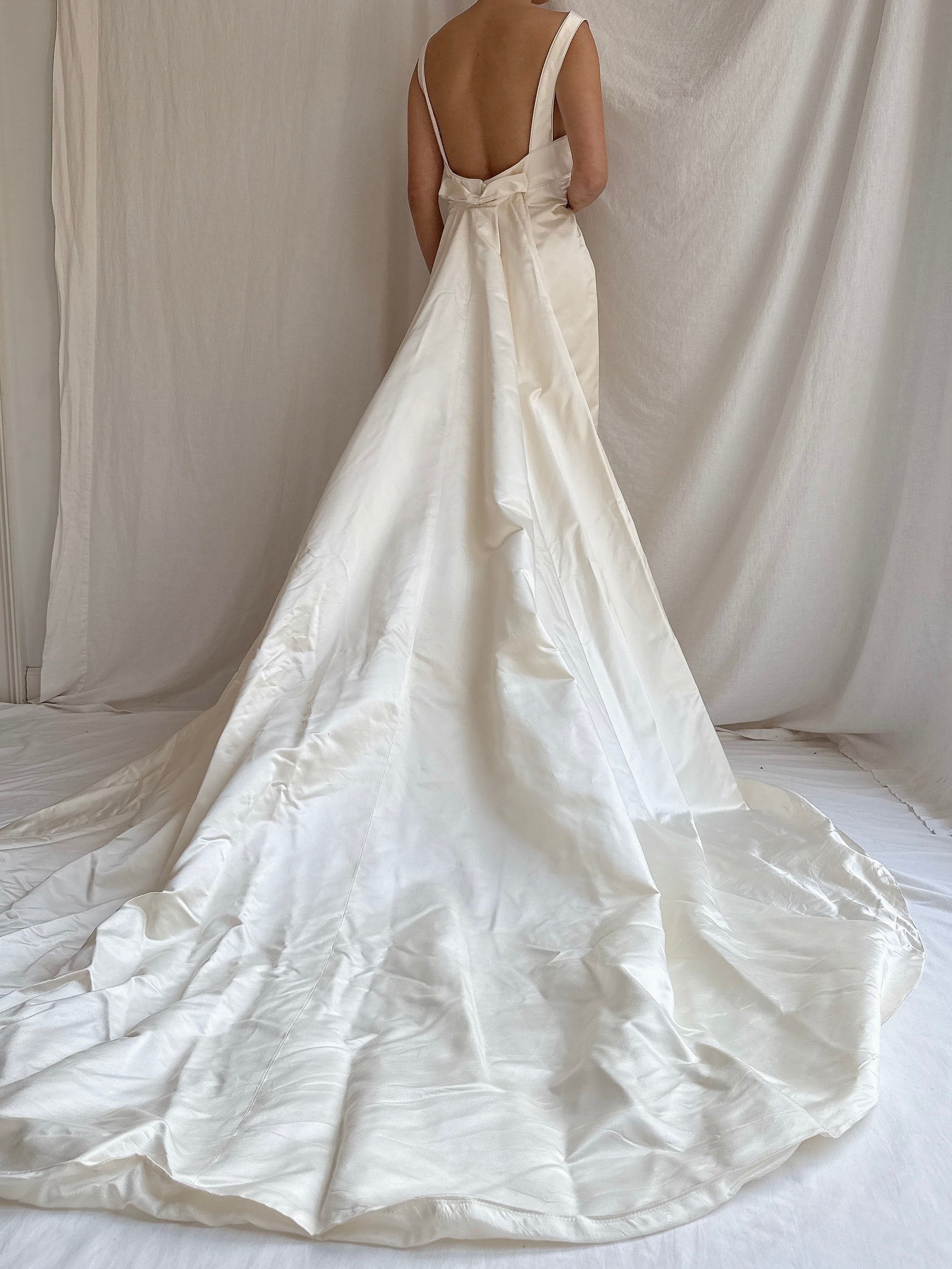 Vintage Silk 2 Piece Gown - M