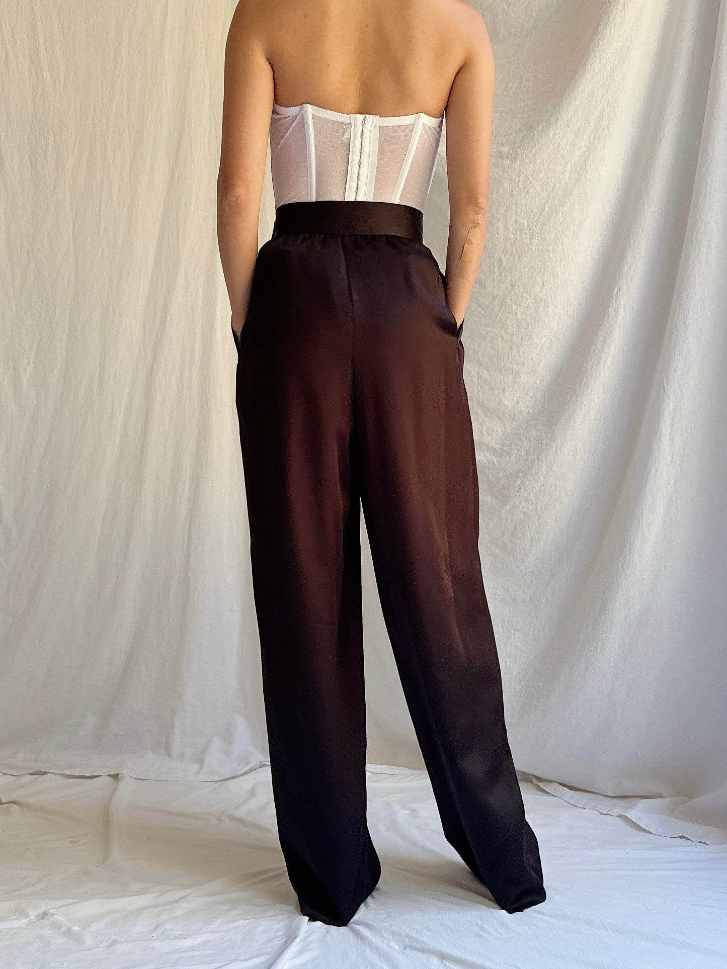 Vintage Black Trousers - S/4