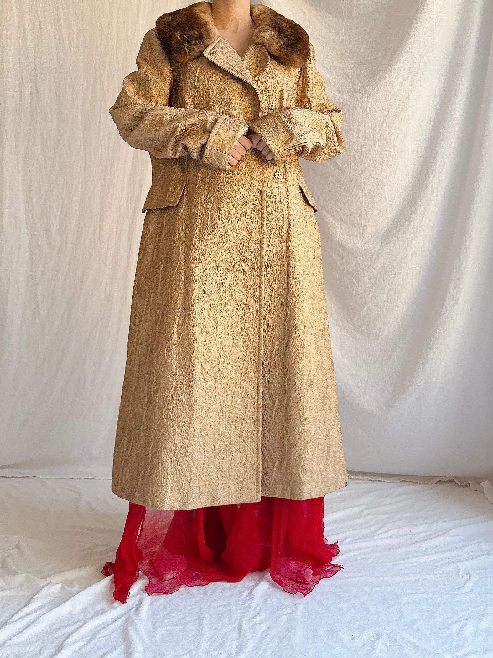 Vintage Alberta Ferretti Lame’ Coat - M