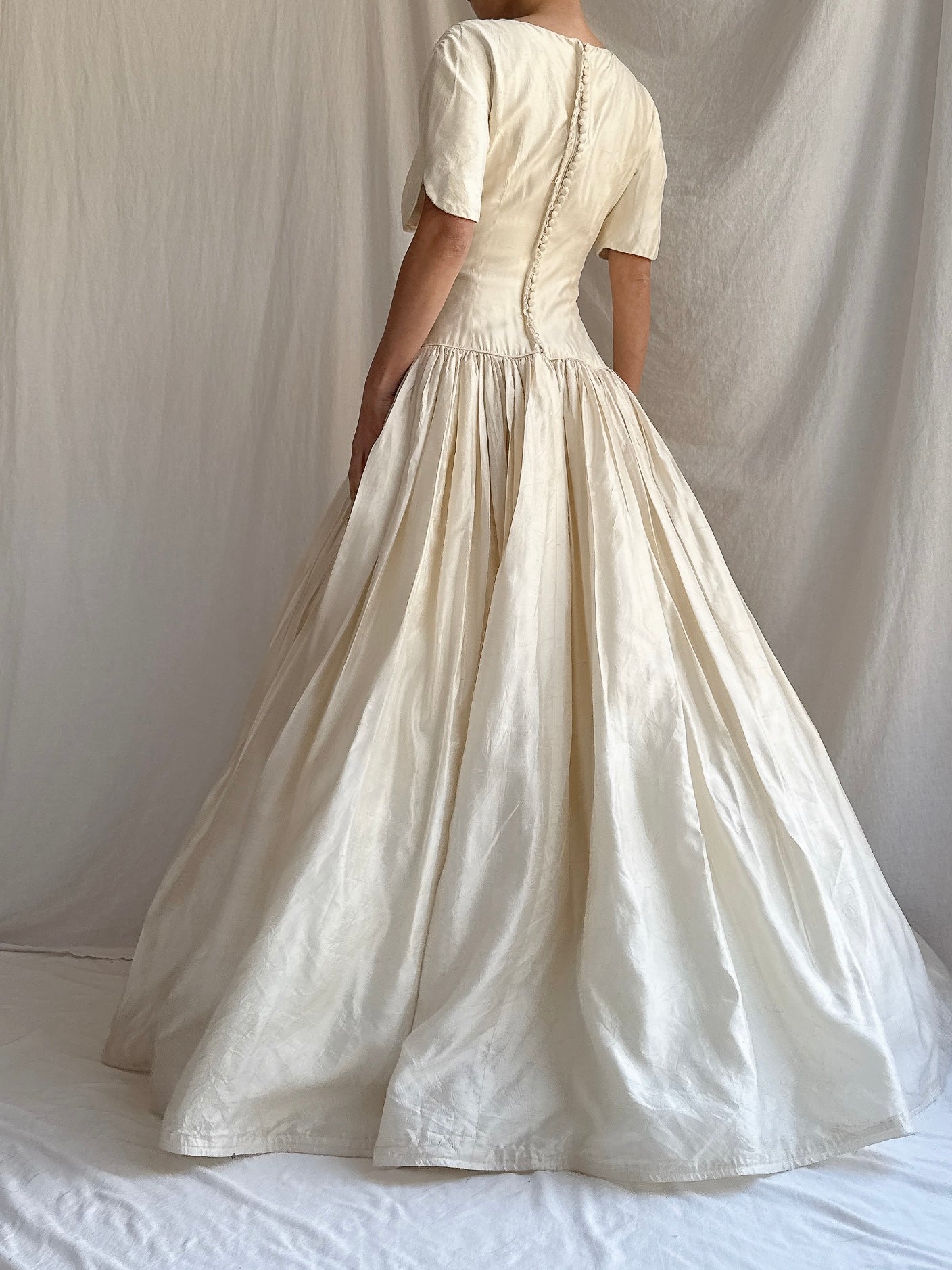 Vintage Lazaro Silk Gown -  S/4/6