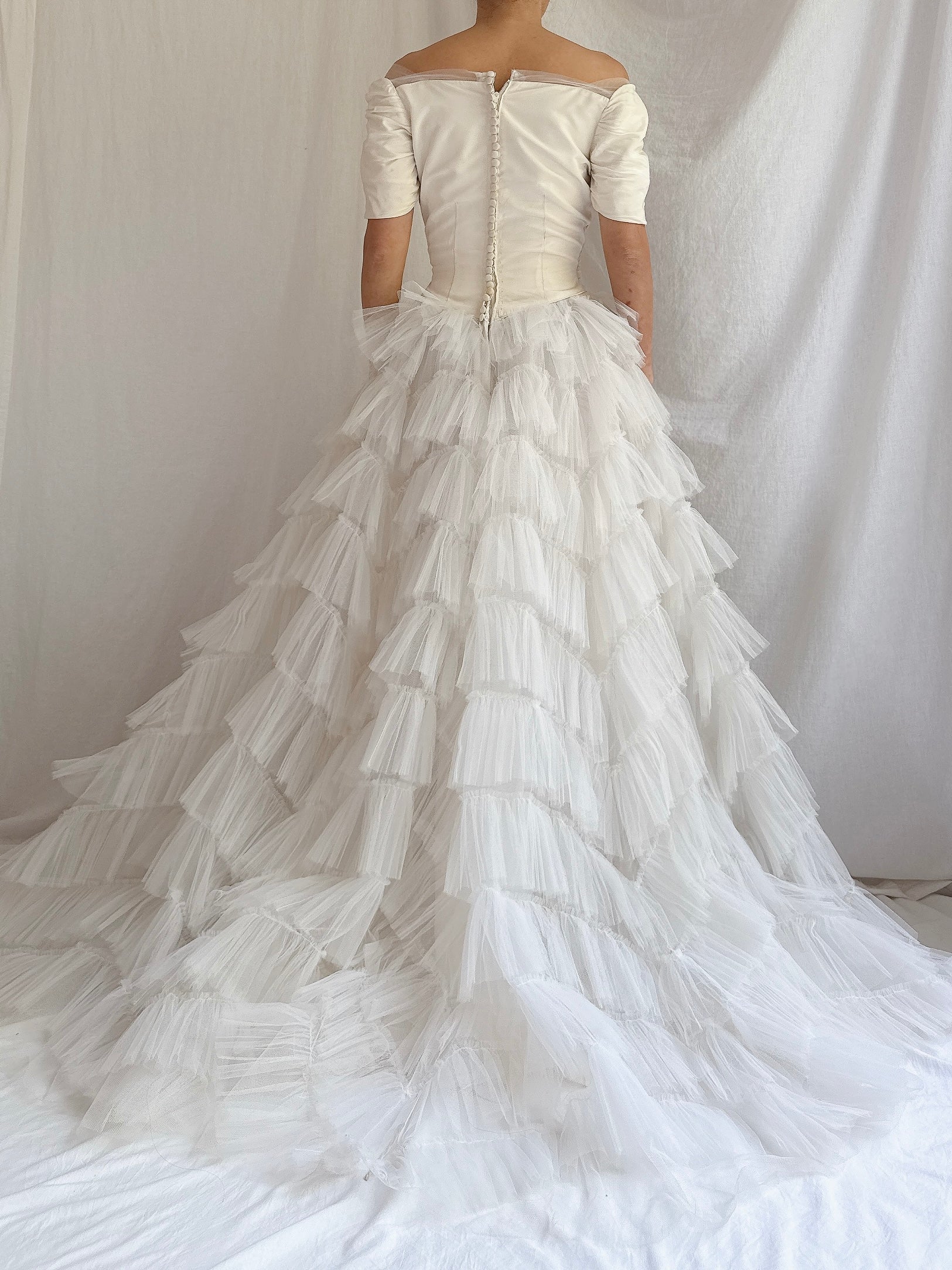 1950s Tulle Tiered Dress - XS/S