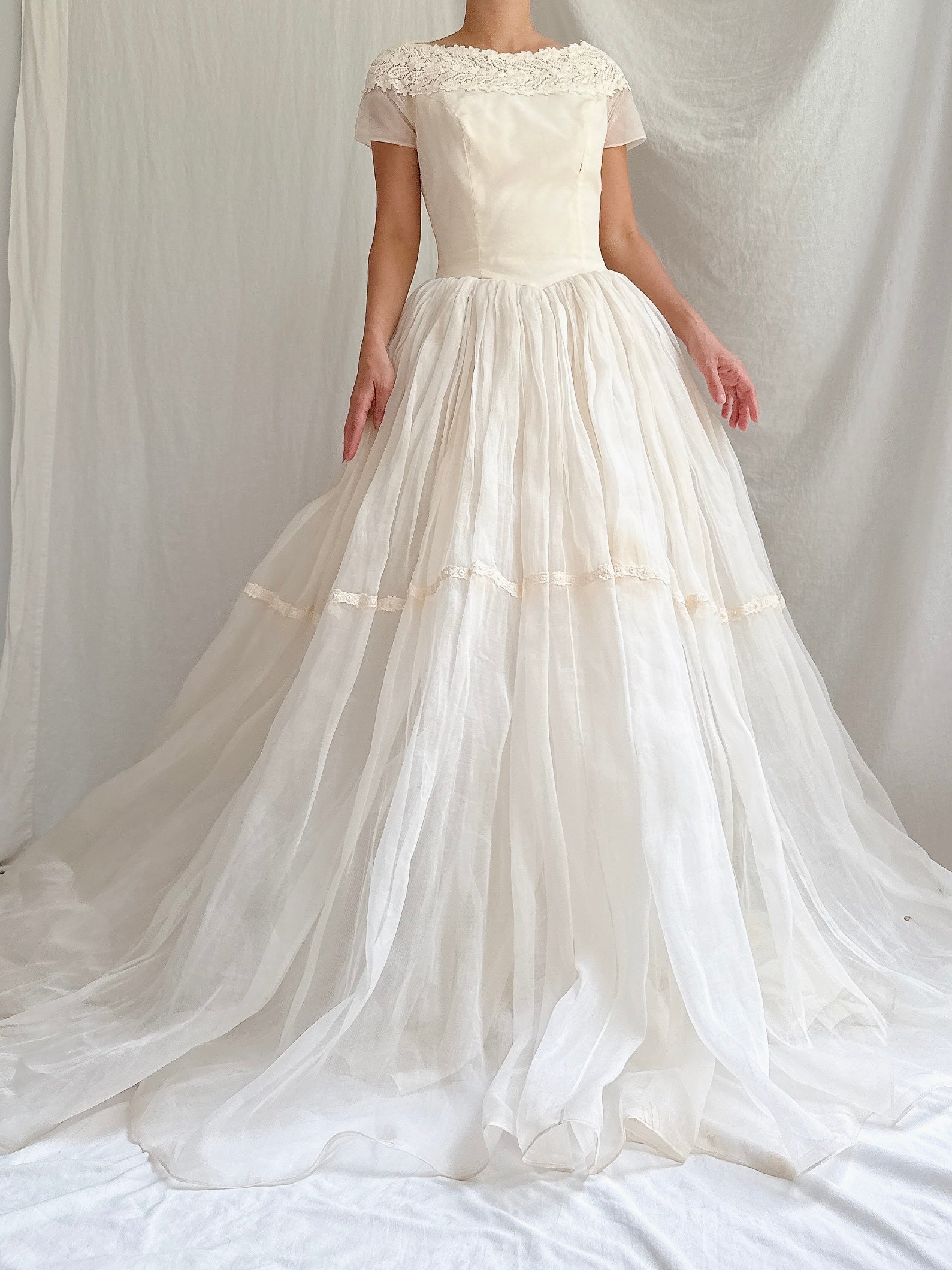 1950s Organdy Dress - XS