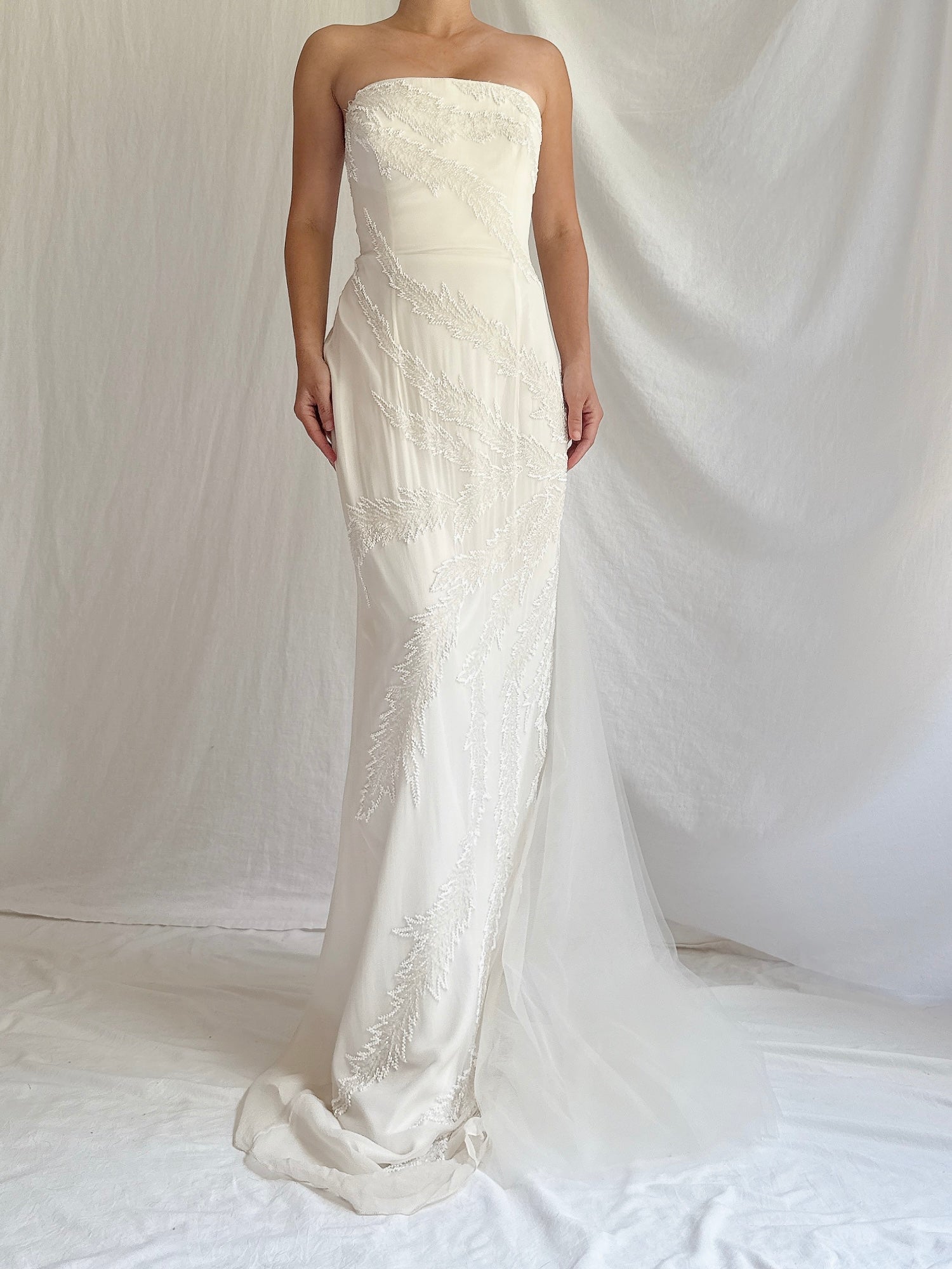 Vintage Jasz Couture Silk Strapless Gown - M/6/8
