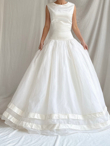 Vintage Nancy Issler Silk Organza Gown - M/6