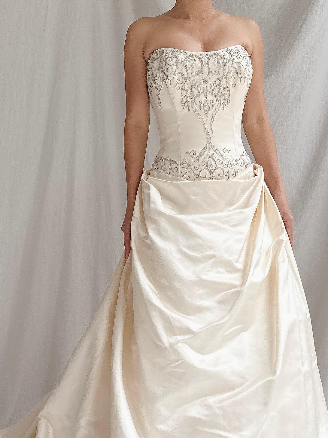 Vintage Sassi Holfold UK Silk Busyier Gown - M/10