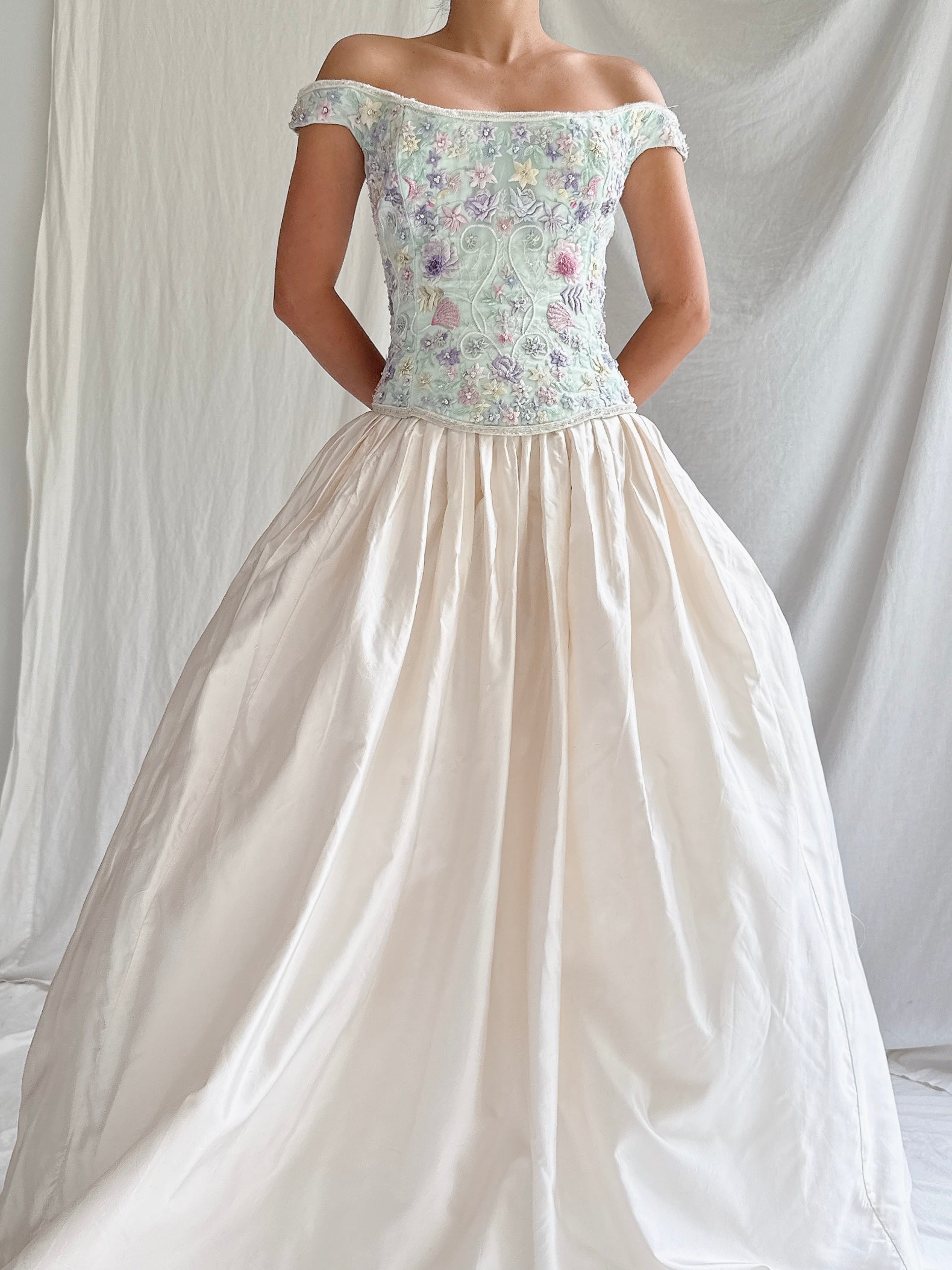 Vintage Bellville Sassoon Bustier and Silk Skirt - M/L UK14/16