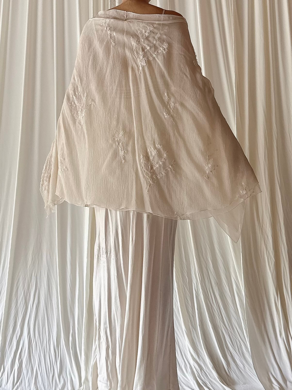 Vintage Silk Cape/Skirt - OSFM