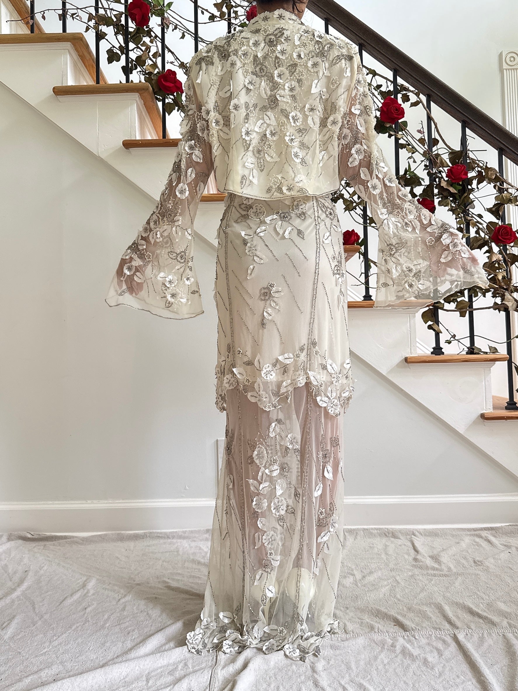 Vintage Sue Wong Beaded 2 Piece Set - M/L