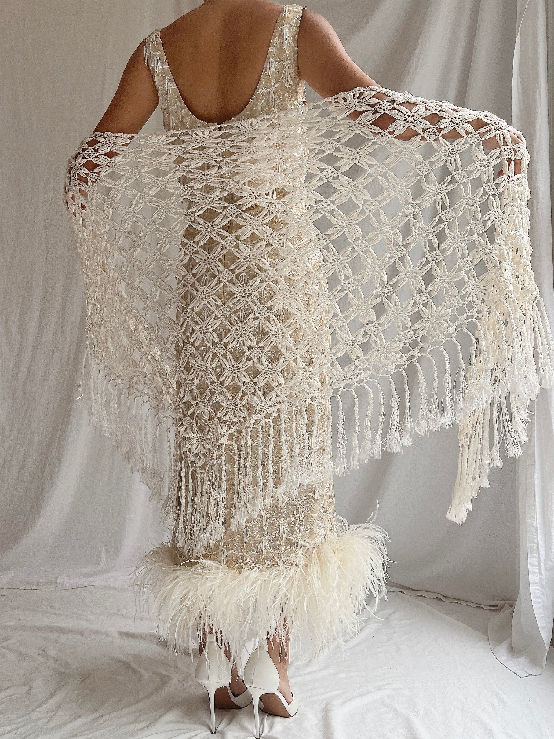 Vintage Crochet Shawl