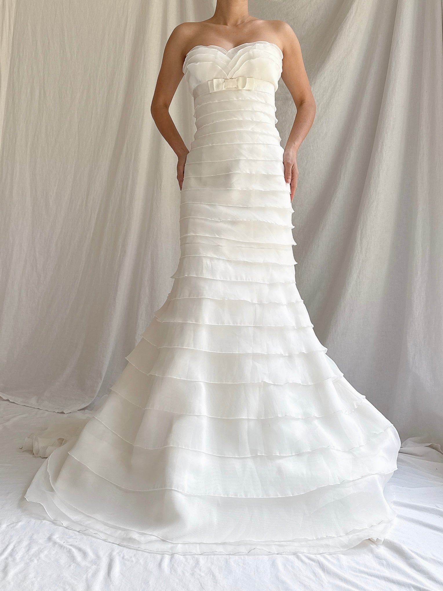 Vintage Ruffle Organza Dress - S/4