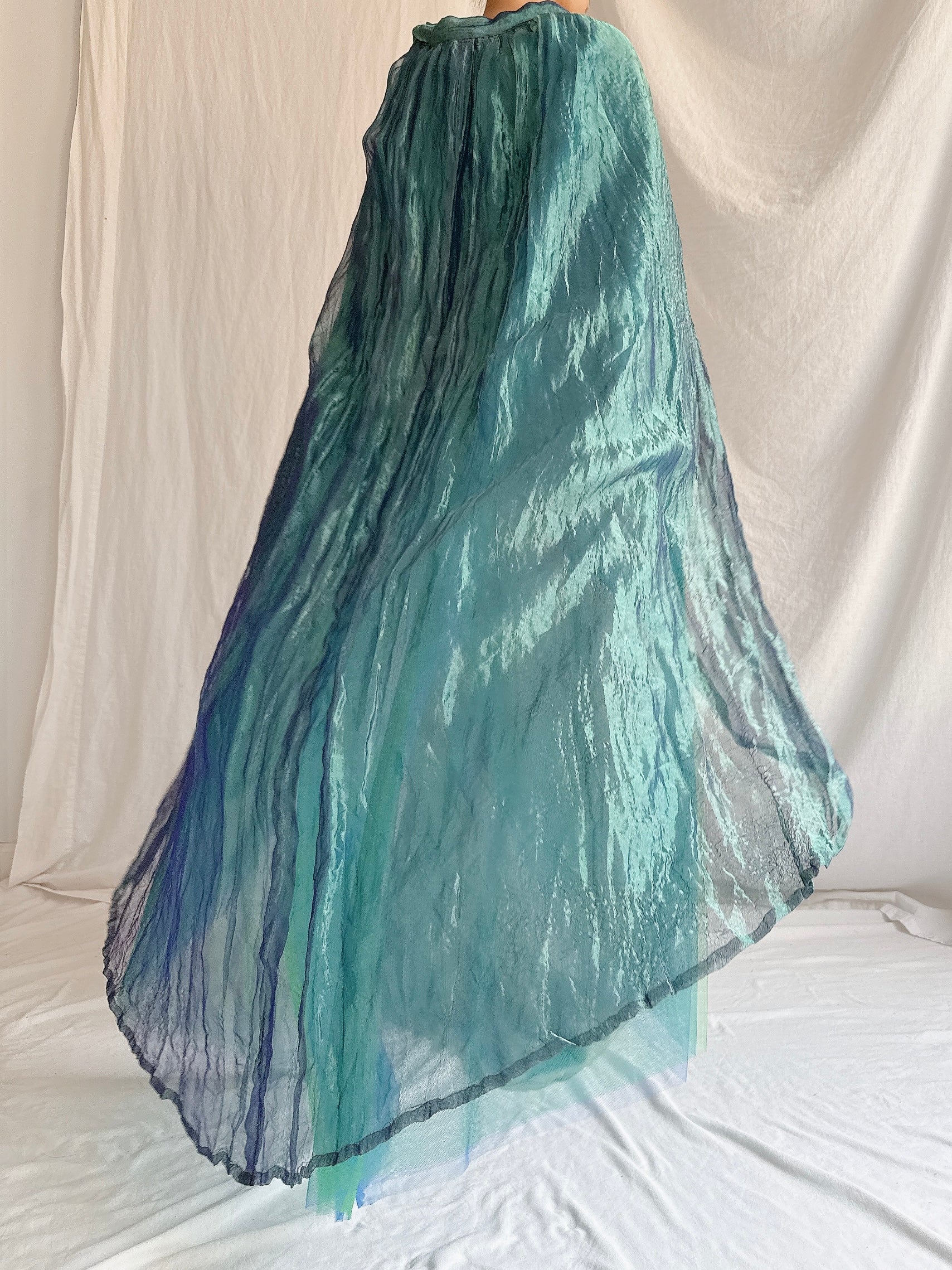 1980s Floranna Italy Metallic Cape/Overskirt - OSFM