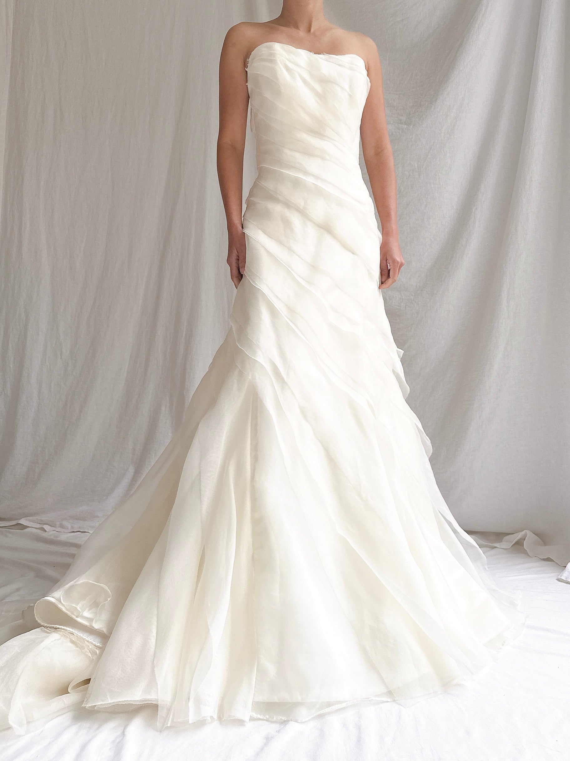 Vintage Silk Organza Gown - M/6