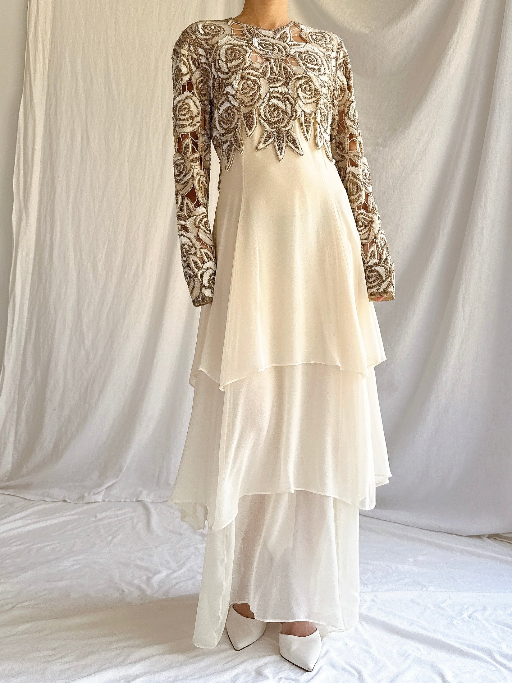 1980s Naeem Khan Silk Gown - S/M