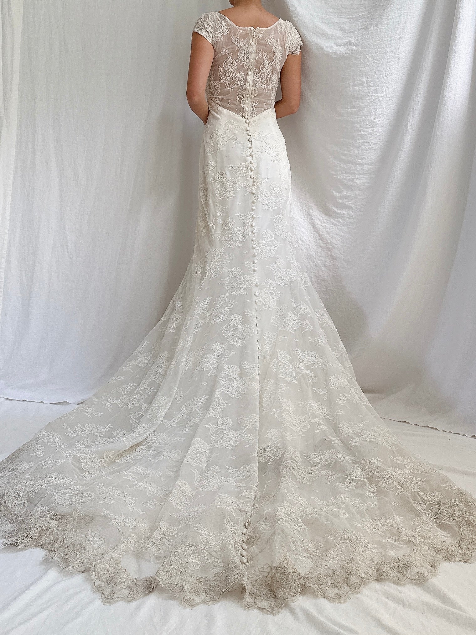 Vintage Liancarlo Couture Lace Dress - M 8